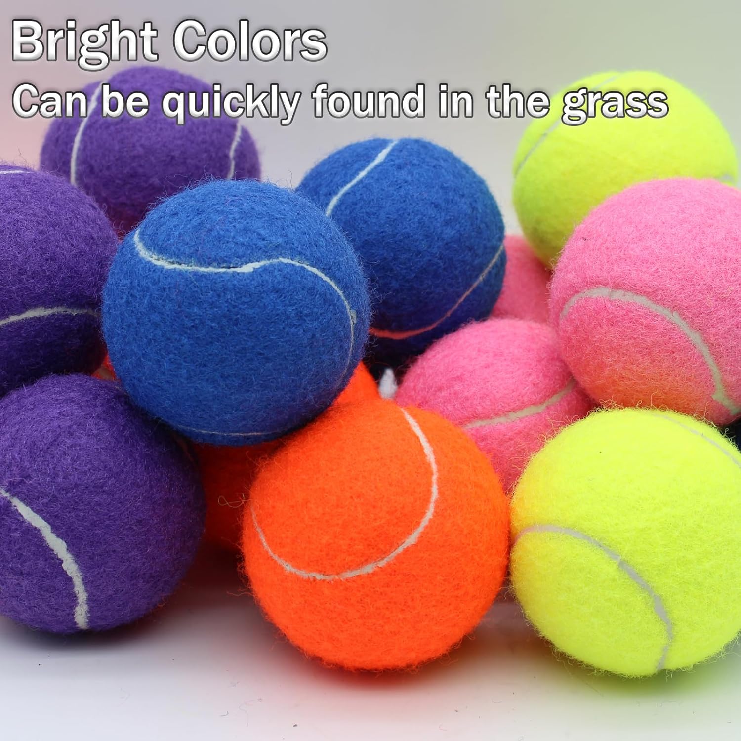 Detalle de SHYUJAJIE Tennis Balls (20-Pack) for Training, Practice & Dog Play — 2.58-Inch