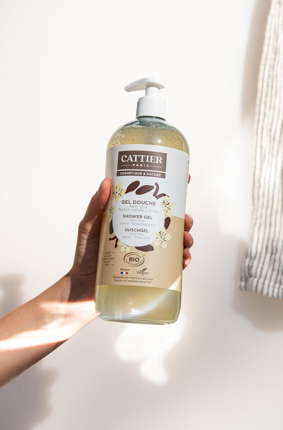Thumbnail 3 de Cattier Gel douche sans sulfate Parfum Vanille - Tonka 1L