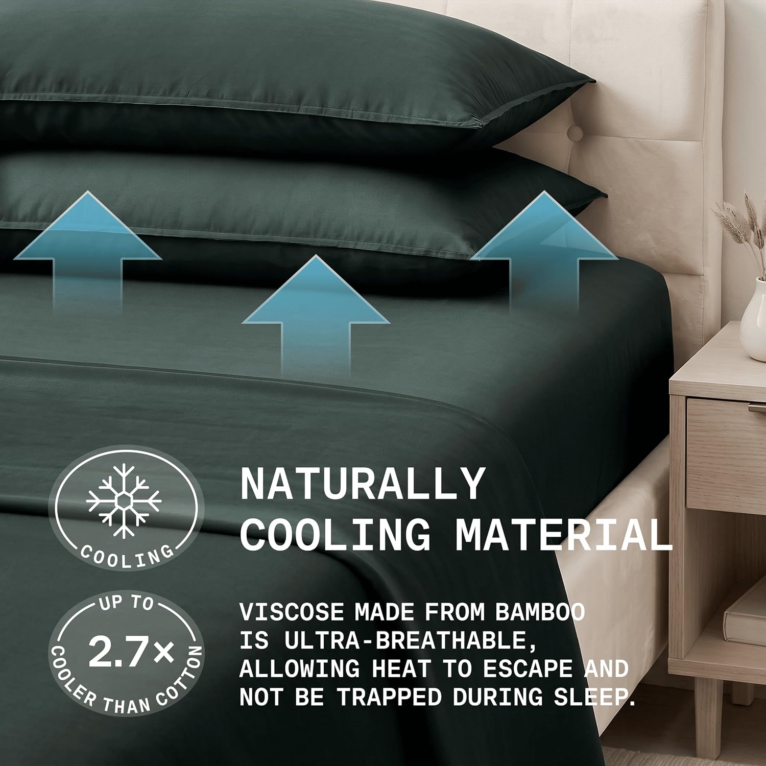 Thumbnail 3 de TRUE BAMBOO Bed Sheets, King Size