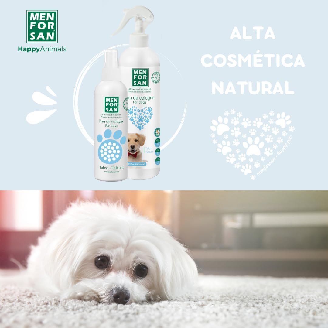 Detalle de Menforsan Acqua di Colonia per Cani di Talco 500 Ml – Profumo Dolce e Intenso