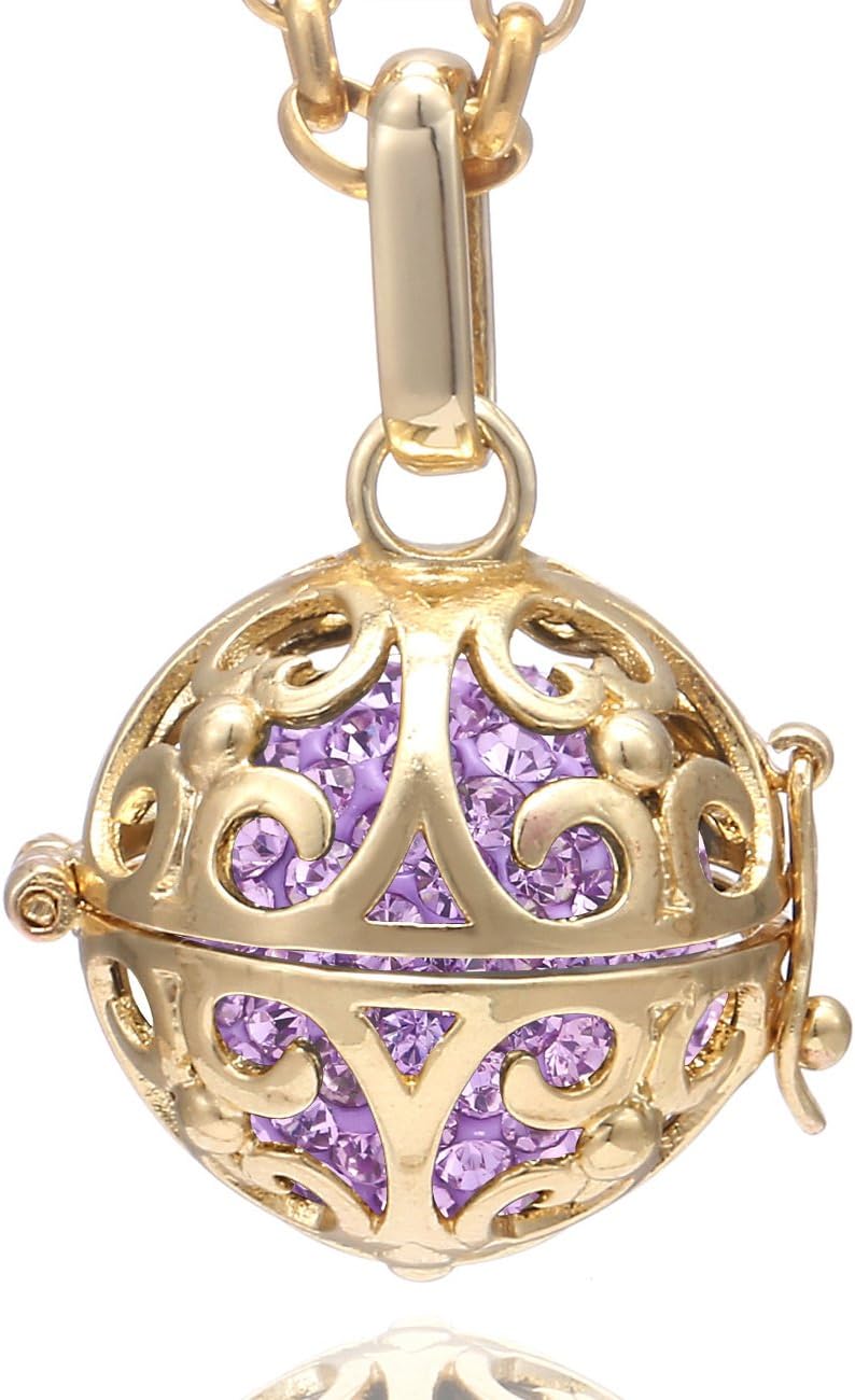 Thumbnail 6 de Morella Collana Donna in Acciaio Inox Oro 70 cm con Ciondolo a Sfera e Zirconi Ø 16 mm