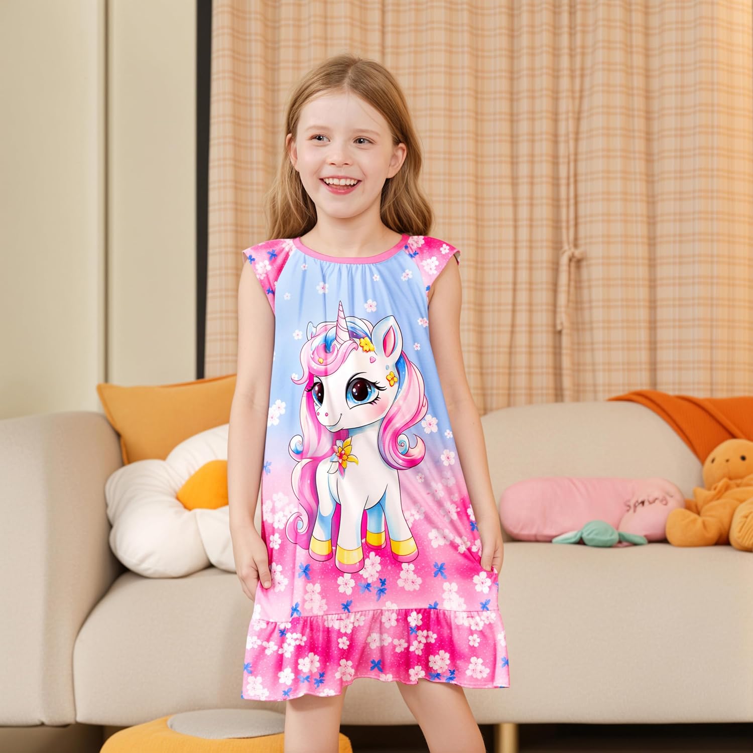 Detalle 2 de LQSZ Girls' Nightgown 3-10Y