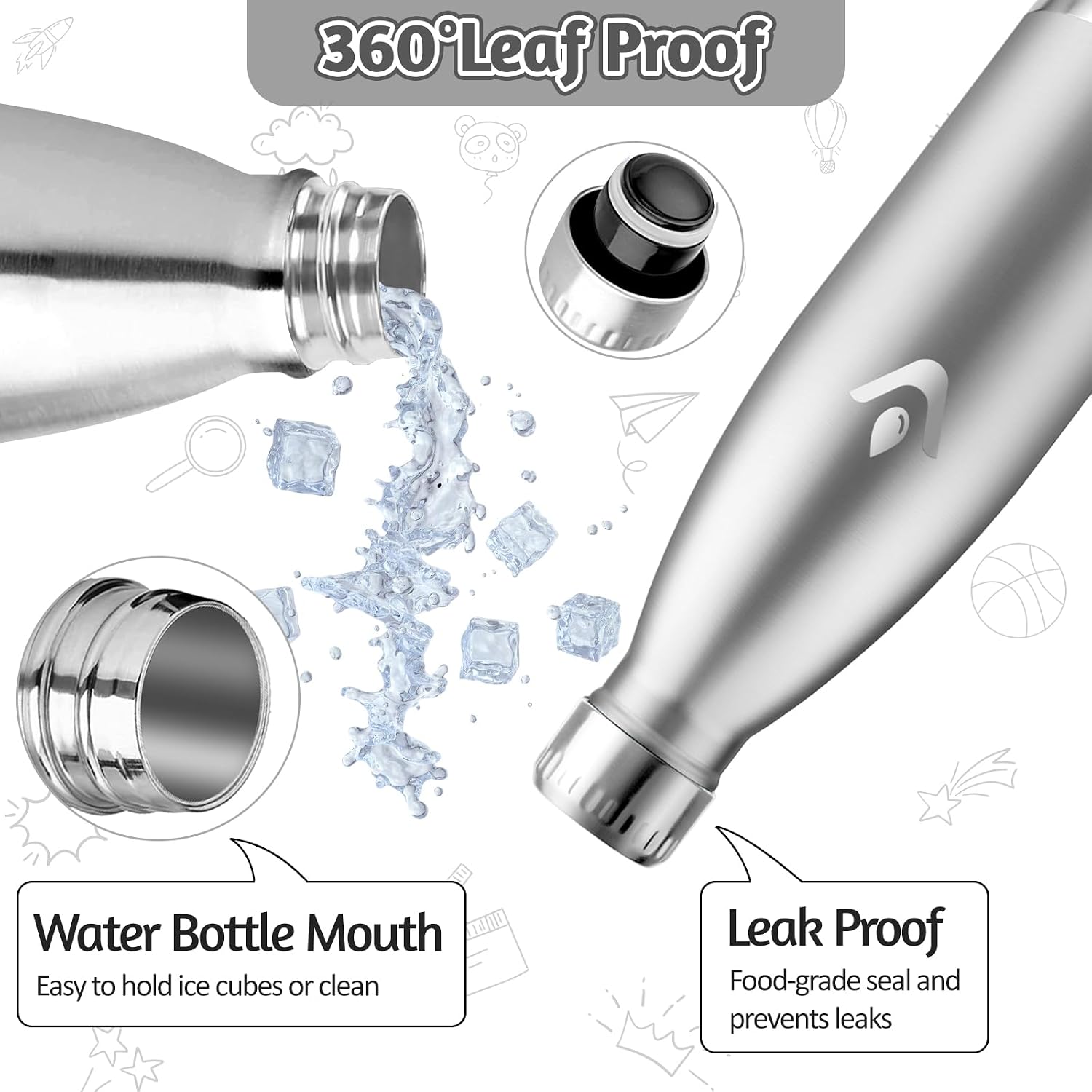 Detalle 2 de HoneyHolly Borraccia Termica 750ML acciaio inox