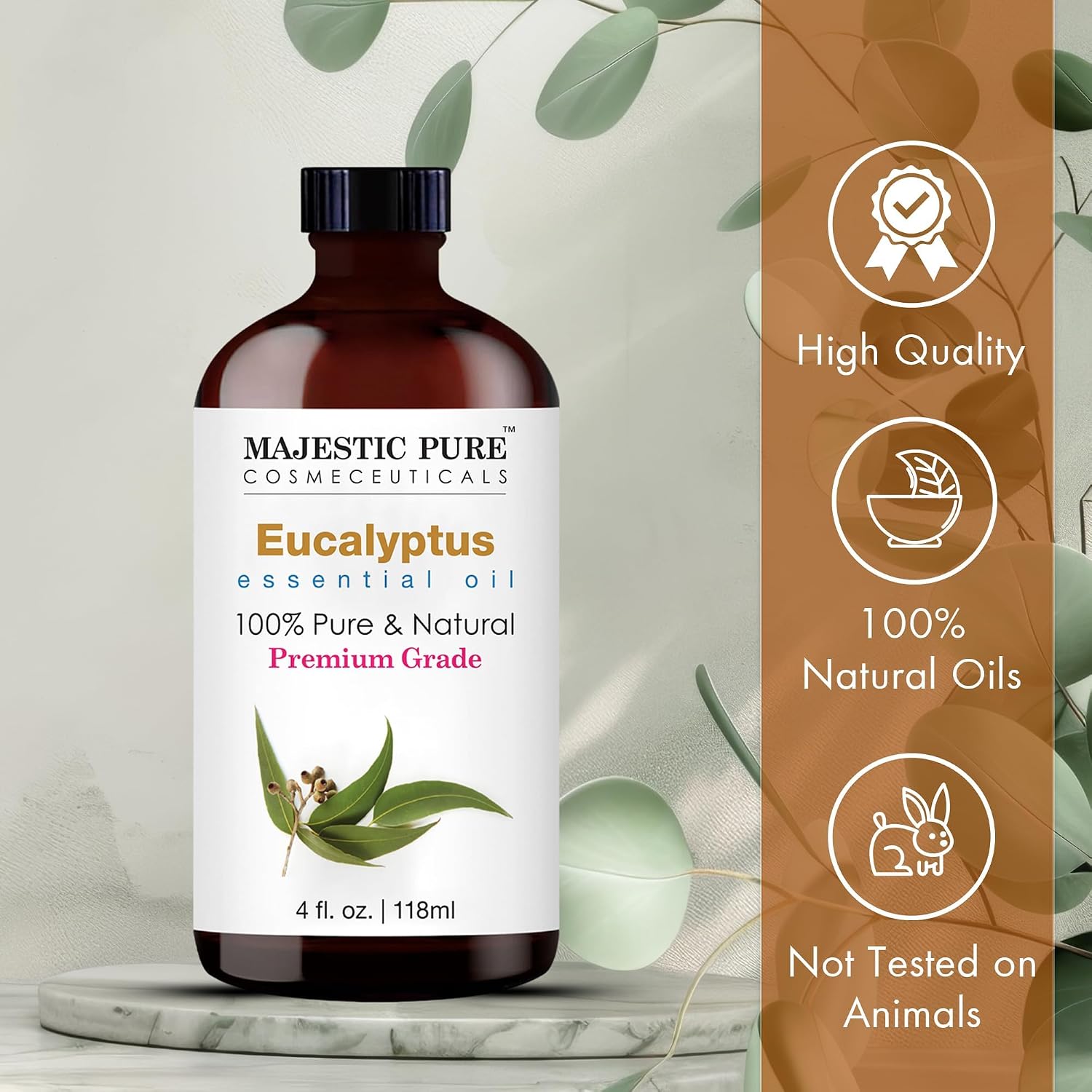 Detalle 2 de Majestic Pure Eucalyptus Essential Oil 15 mL