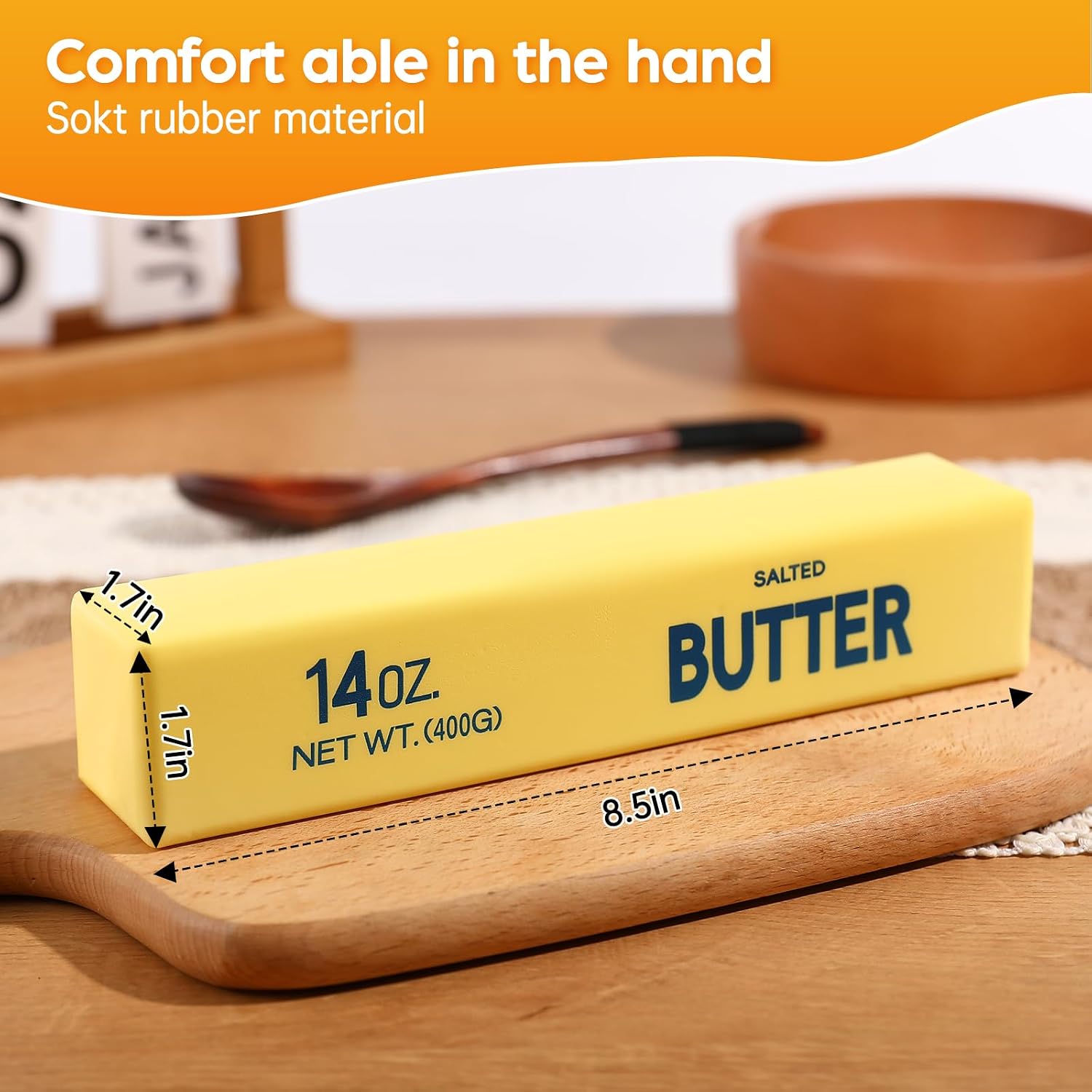 Detalle de LYPMWKMWH Big Butter Squishy, 14 oz PU Slow-Rising Fidget Toy