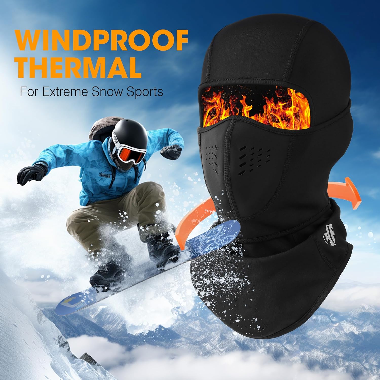 Thumbnail 3 de WTACTFUL Breathable Pro balaclava for skiing