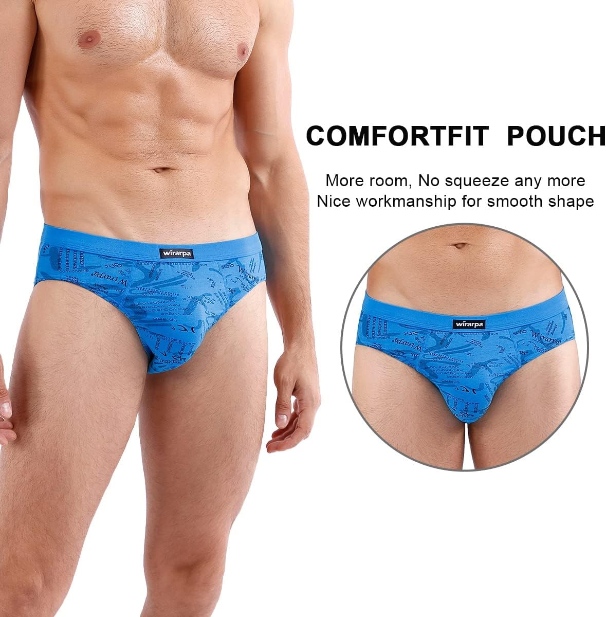 Thumbnail 3 de wirarpa Herren-Slip aus Microfaser/Modal-ähnlicher Stoffqualität – mit Stretch, komfortabler Bund- und Doppel-Taschenpackung (S–XXXL)