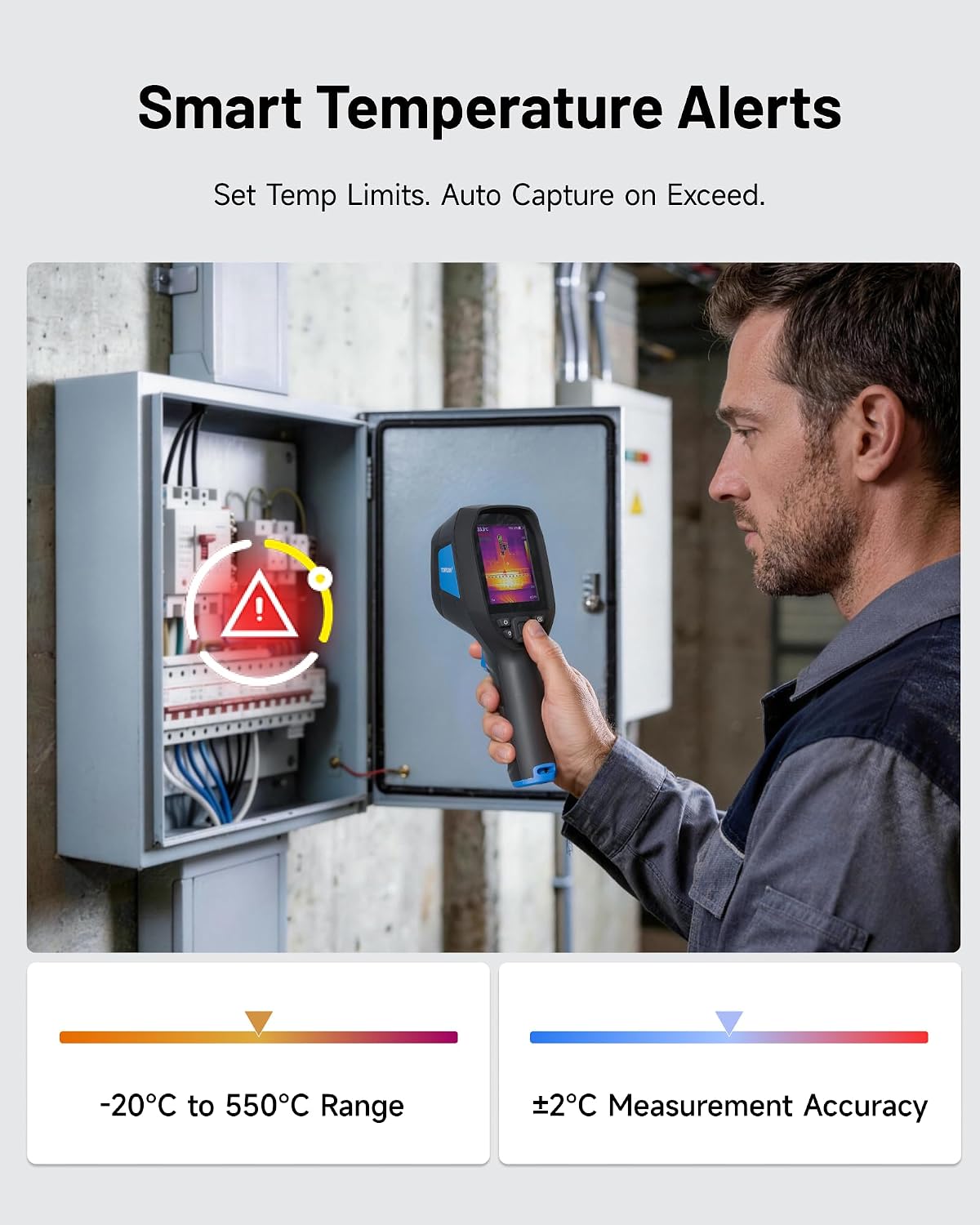 Detalle 2 de TOPDON thermal imaging camera with 3.5-inch display