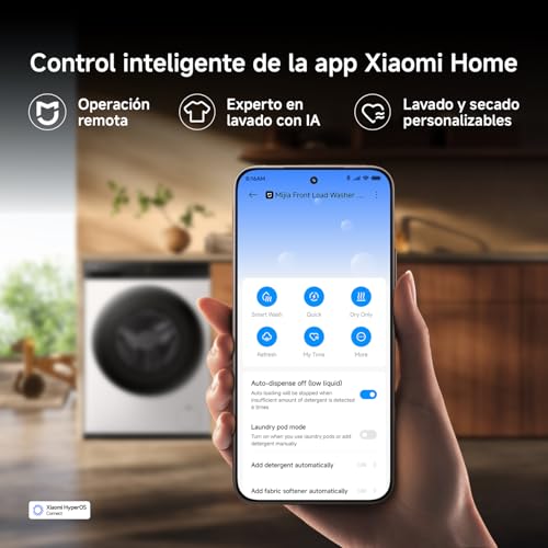 Thumbnail 7 de XIAOMI Mijia Front Load Washer Dryer Pro 9 kg / 6 kg: lavado eficiente con tambor extra grande