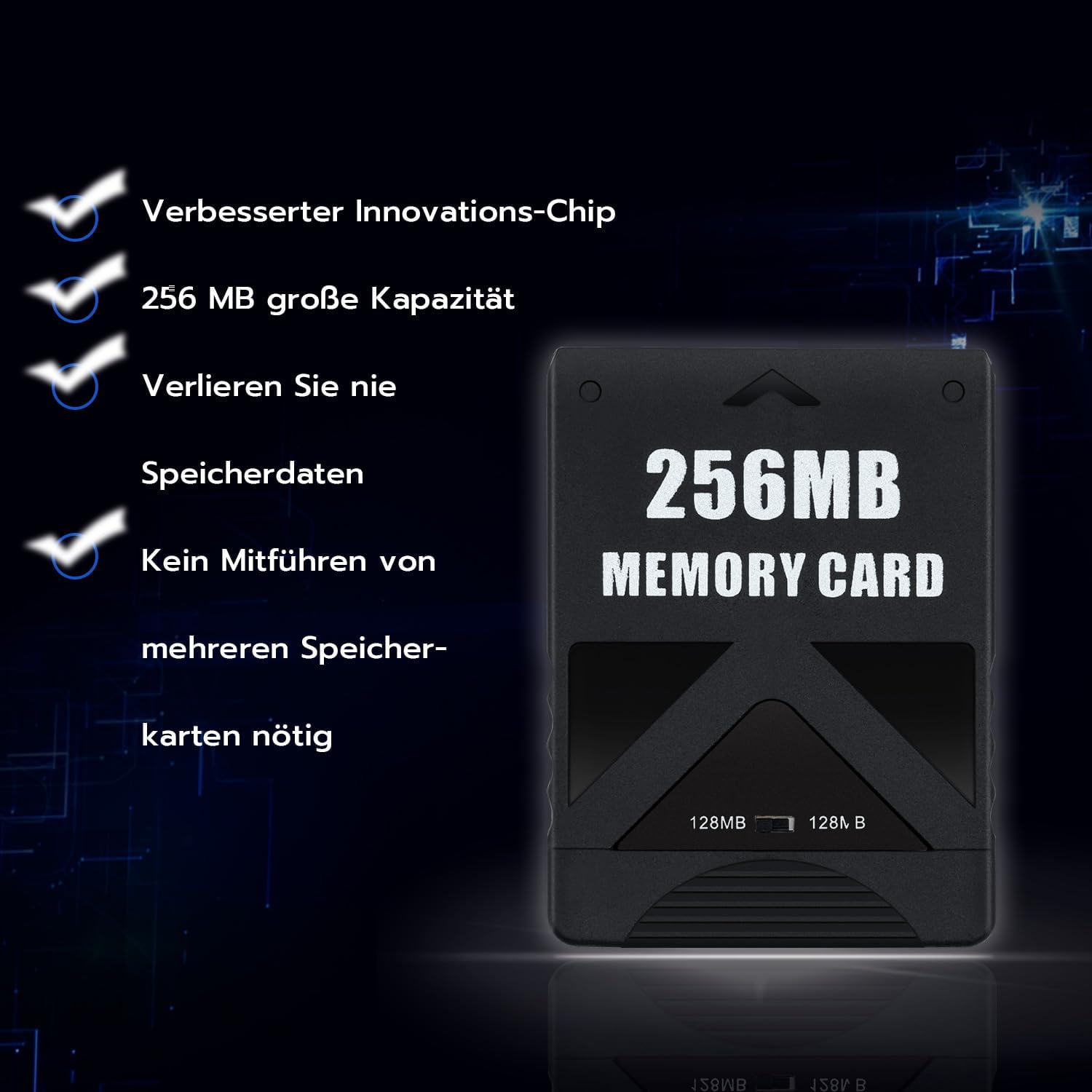 Thumbnail 5 de 256 MB Gaming Speicherkarte für PS2