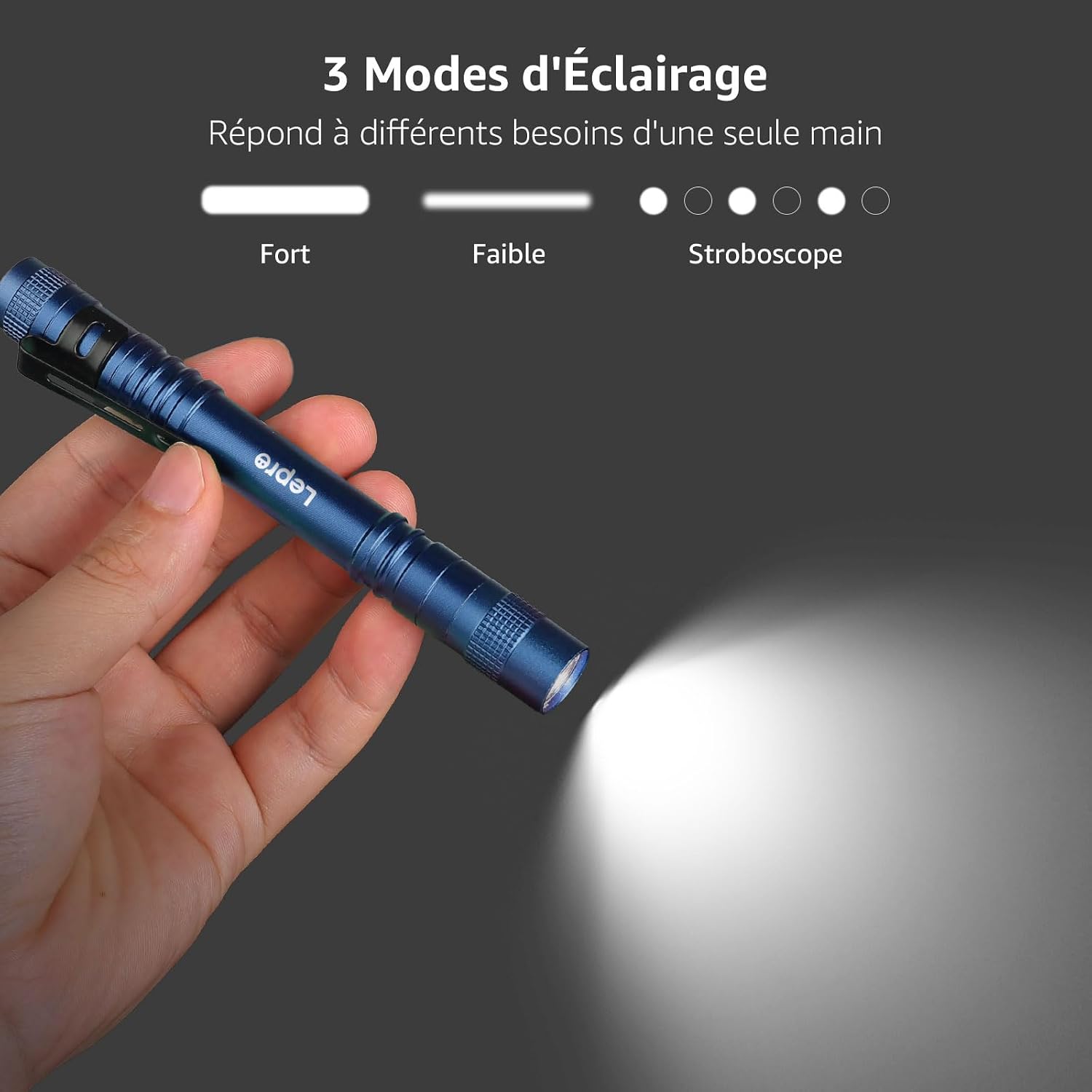 Thumbnail 2 de Lepro Lampe Torche Stylo 13 cm AAA Inclus