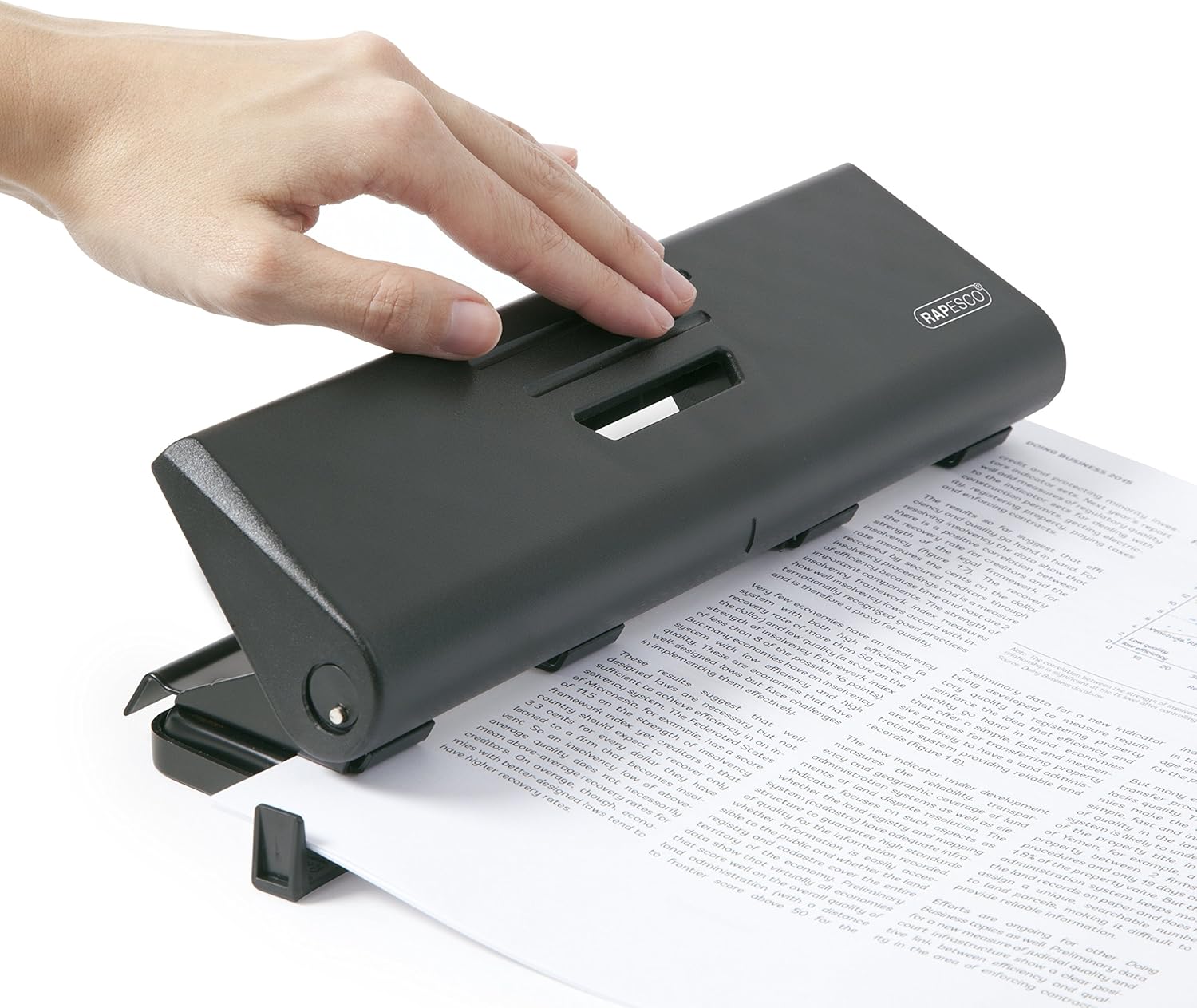 Thumbnail 1 de Rapesco PF75P0B1: perforatrice a 4 fori 75-P, capacità 16 fogli, nero