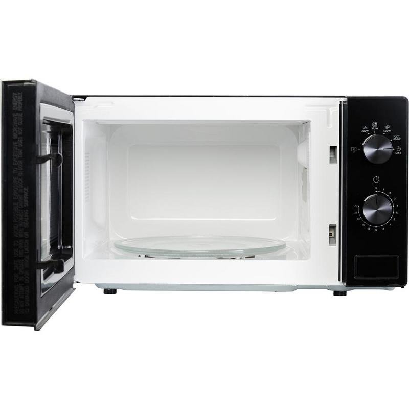 Detalle de Whirlpool MWP 101 B 20 L, 700 W: microondas compacto negro para encimera