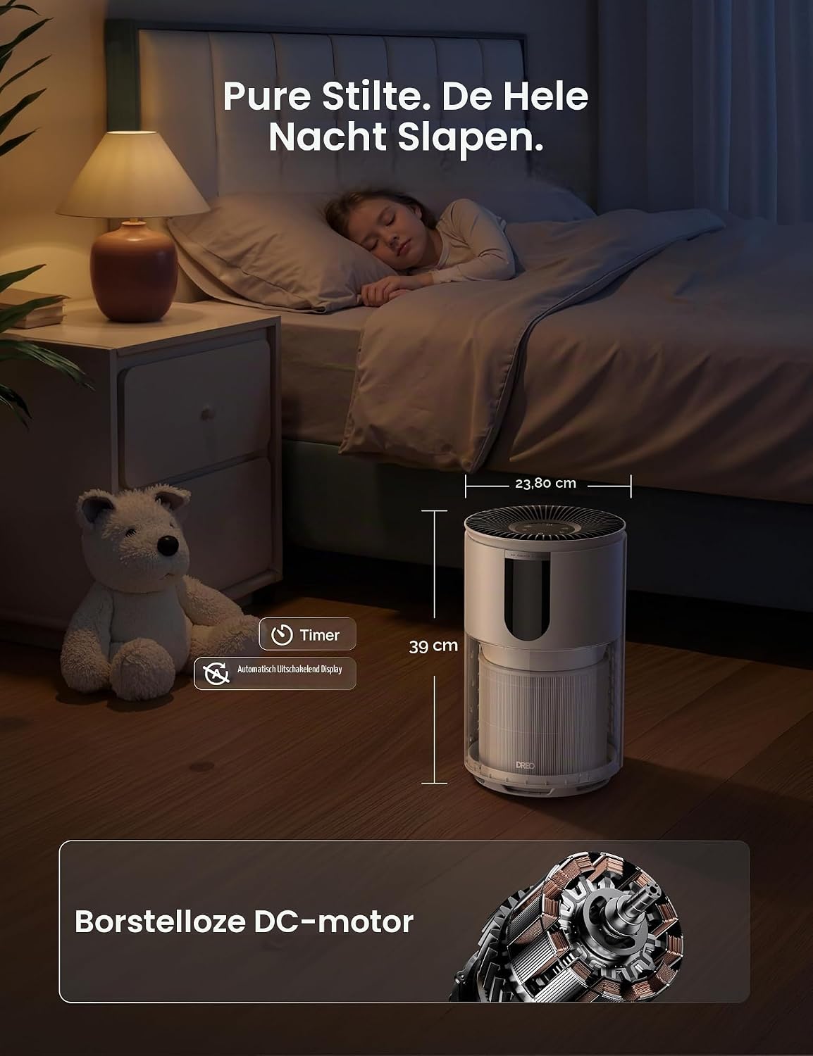 Thumbnail 6 de DREO 539S luchtreiniger met HEPA-filter, PM2,5-sensor en appbediening