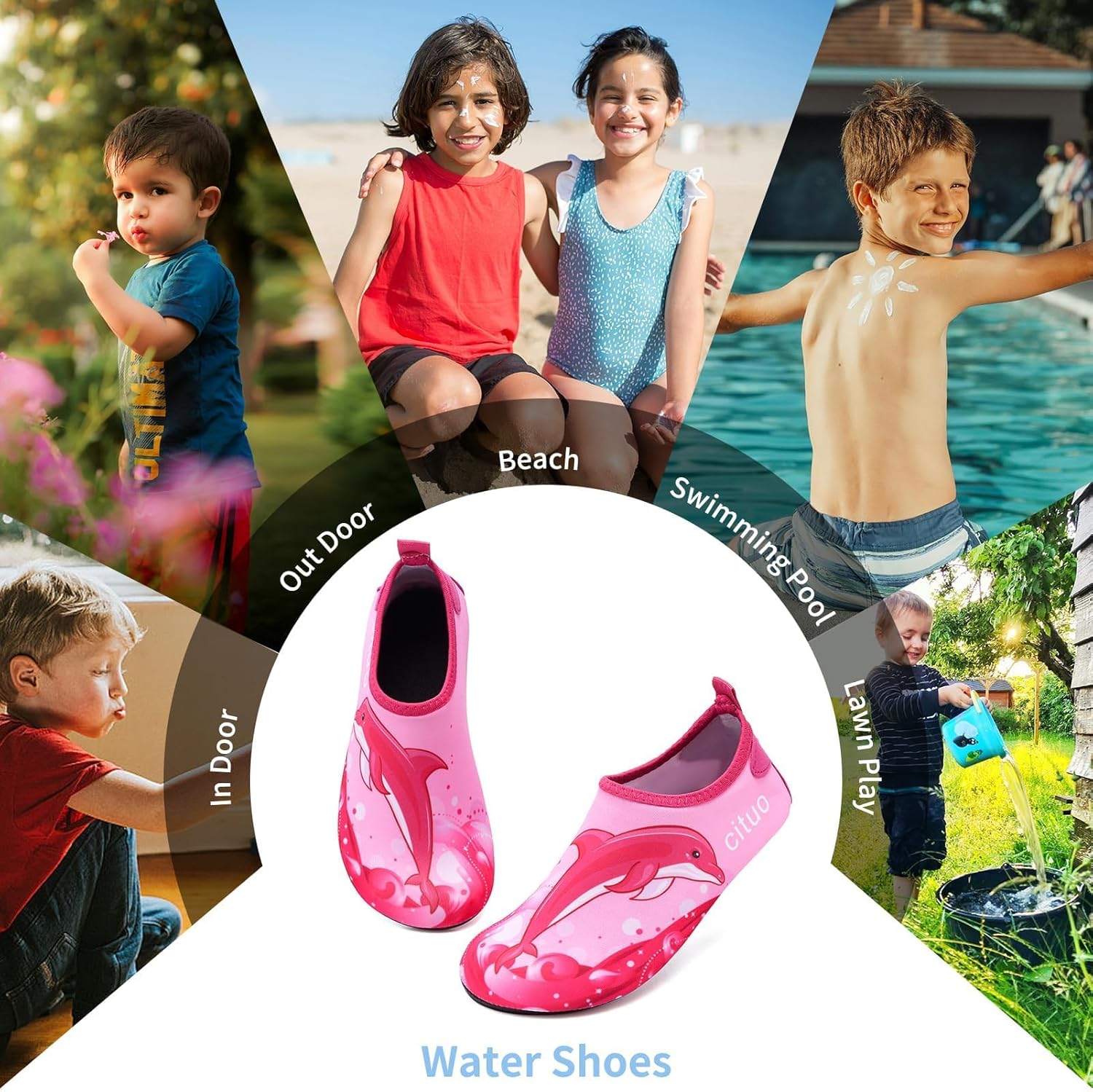 Thumbnail 1 de todaysunny Water Shoes for Kids – Quick Dry, Non-Slip Outdoor Footwear