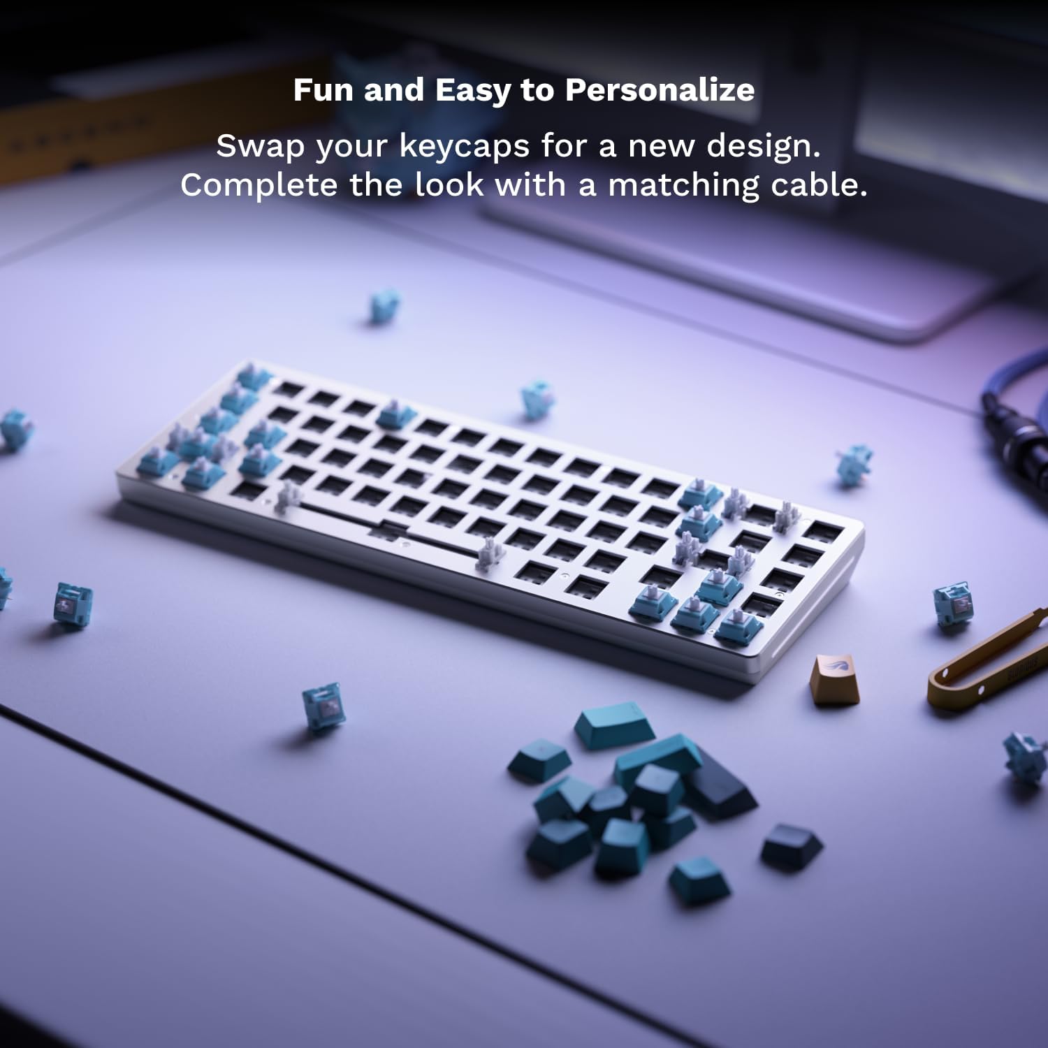 Thumbnail 4 de GLORIOUS GLO-GMMK2-65-RGB-W GMMK 2 Compact 65% Barebones Keyboard