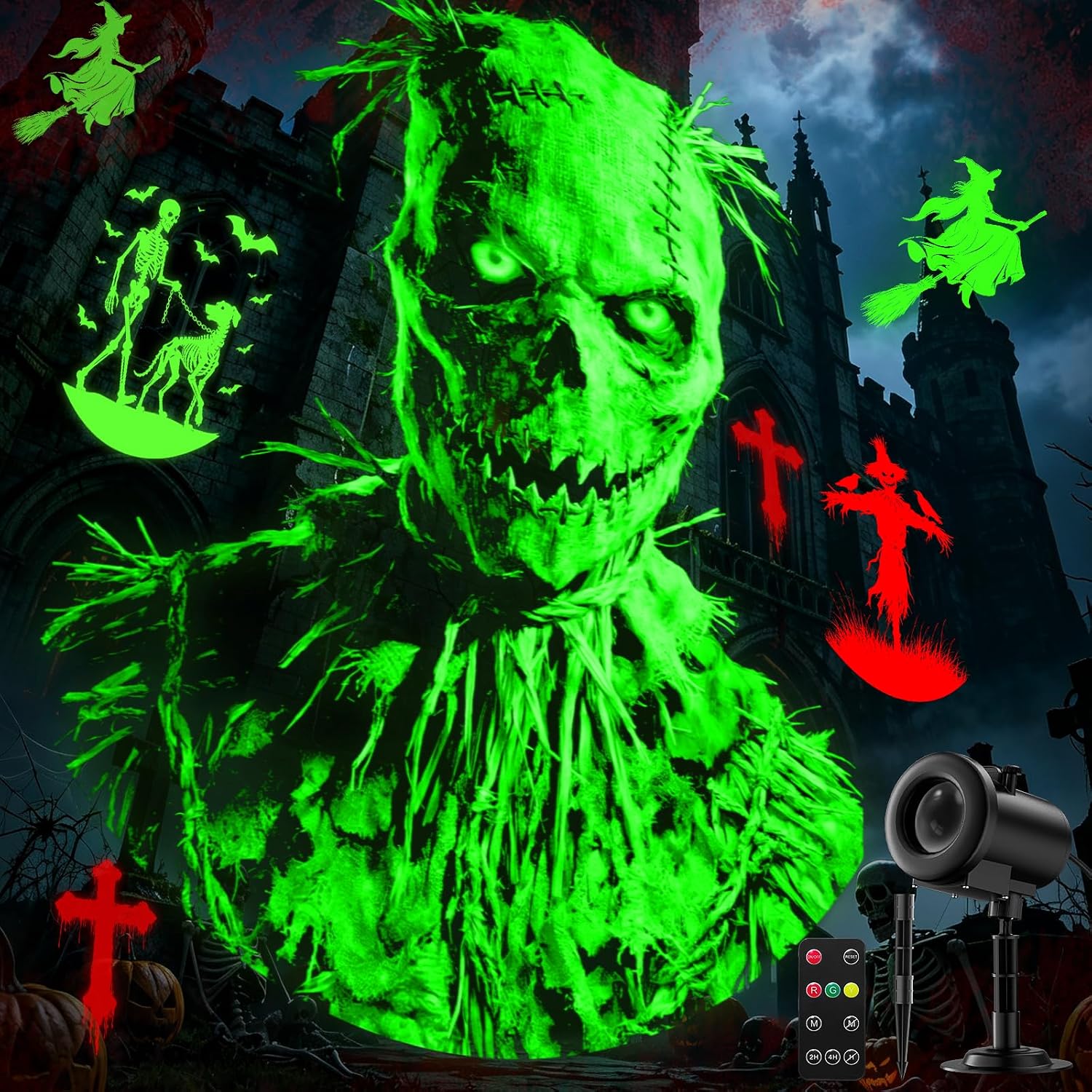 Detalle de Halloween Projector Light, 12-in-1