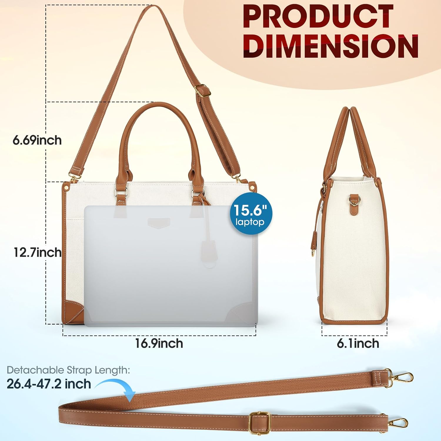 Thumbnail 5 de IGOLUMON Bolso de Mujer Grande 42,9 x 32,2 cm