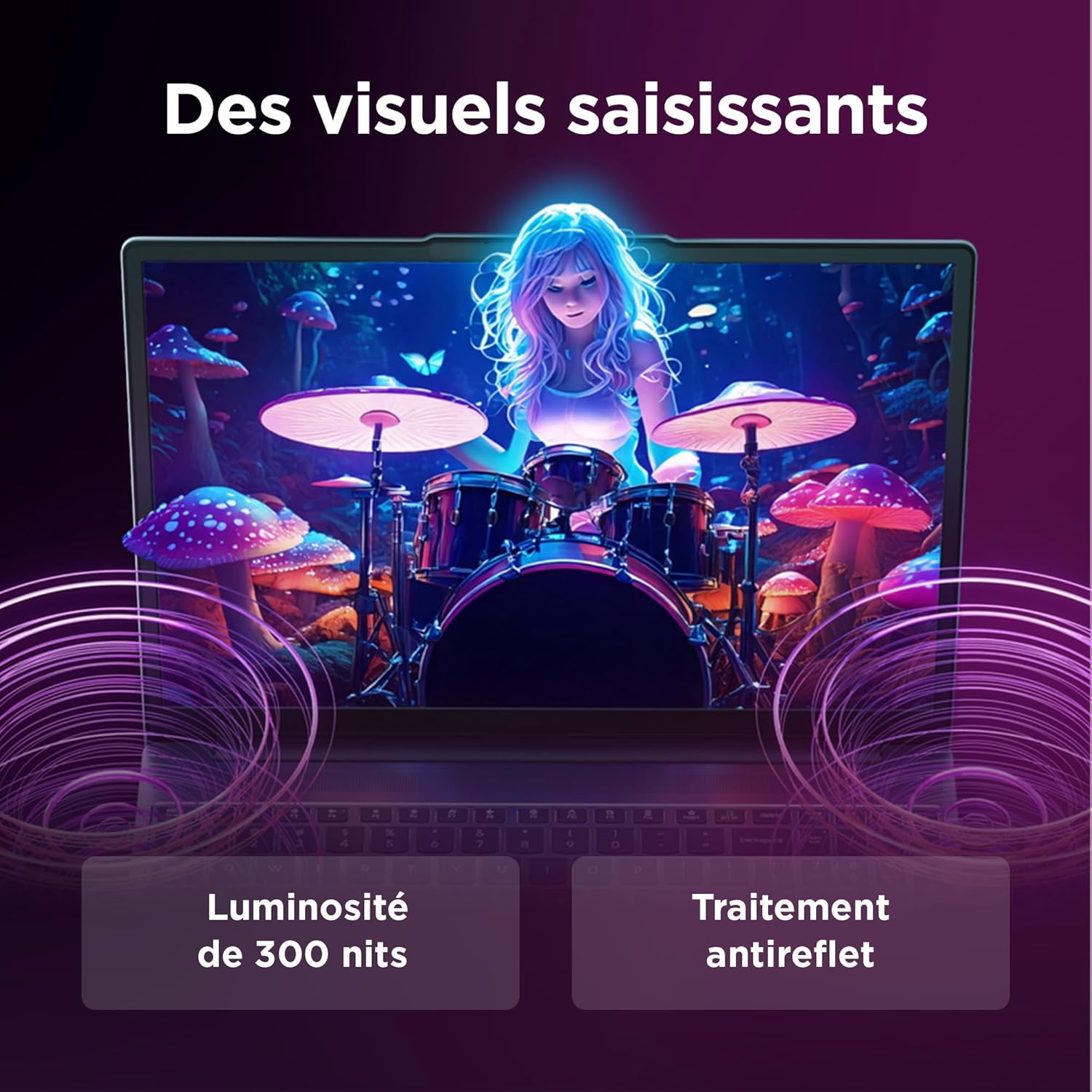 Thumbnail 5 de Lenovo IdeaPad Slim 3 16IRH10 (16") – Intel Core i7-13620H, 16 Go RAM, SSD 1 To, Windows 11 Home, clavier AZERTY