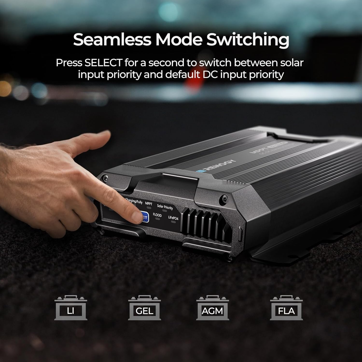 Thumbnail 3 de Renogy 12V 40A DC-to-DC Charger with MPPT (670W) for RV, Marine, and Camping