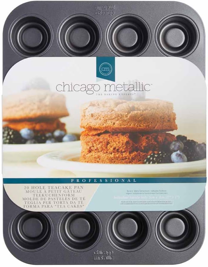 Thumbnail 4 de Chicago Metallic Professional non-stick hollow mini cupcake tin (20 cups) 27 x 35 cm, grey