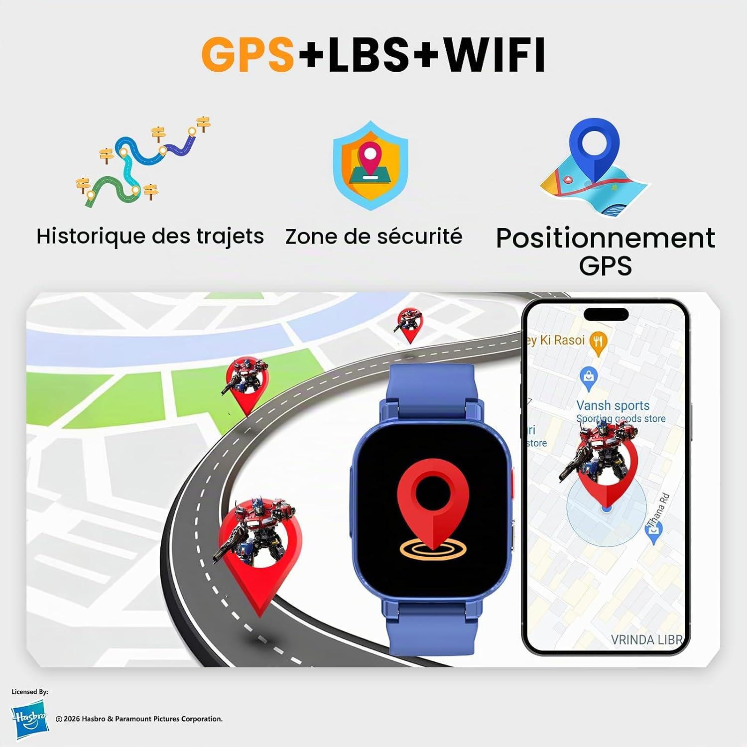 Thumbnail 3 de Montre Connectée Enfant 4G avec Appels Vidéo, GPS et SOS – Bleu