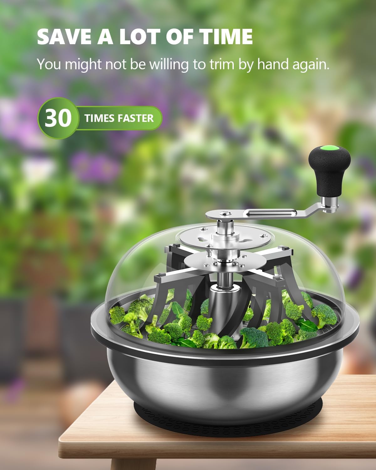 Detalle 2 de STAYGROW BT13 13-Inch Bud Leaf Bowl Trimmer with Clear Dome