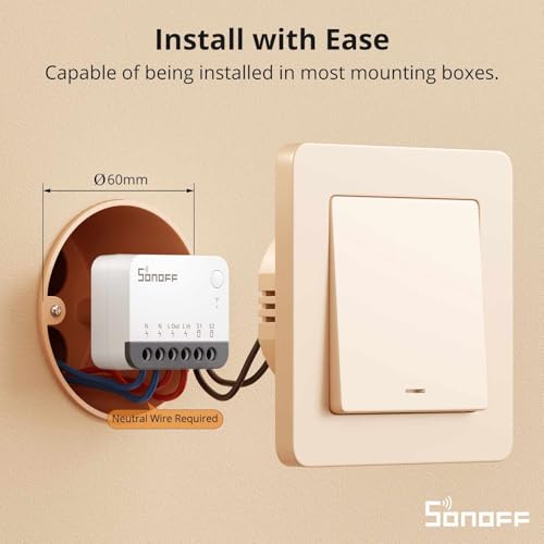 Thumbnail 2 de SONOFF ZBMINIR2 Interruttore Zigbee, 2 Pezzi, Hub Zigbee, Neutro