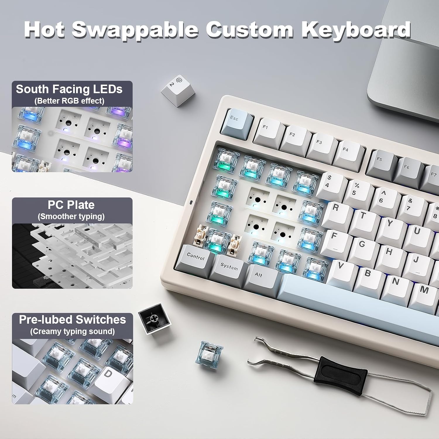 Thumbnail 6 de YUNZII IF99 Wireless Mechanical Keyboard with Smart LCD Display
