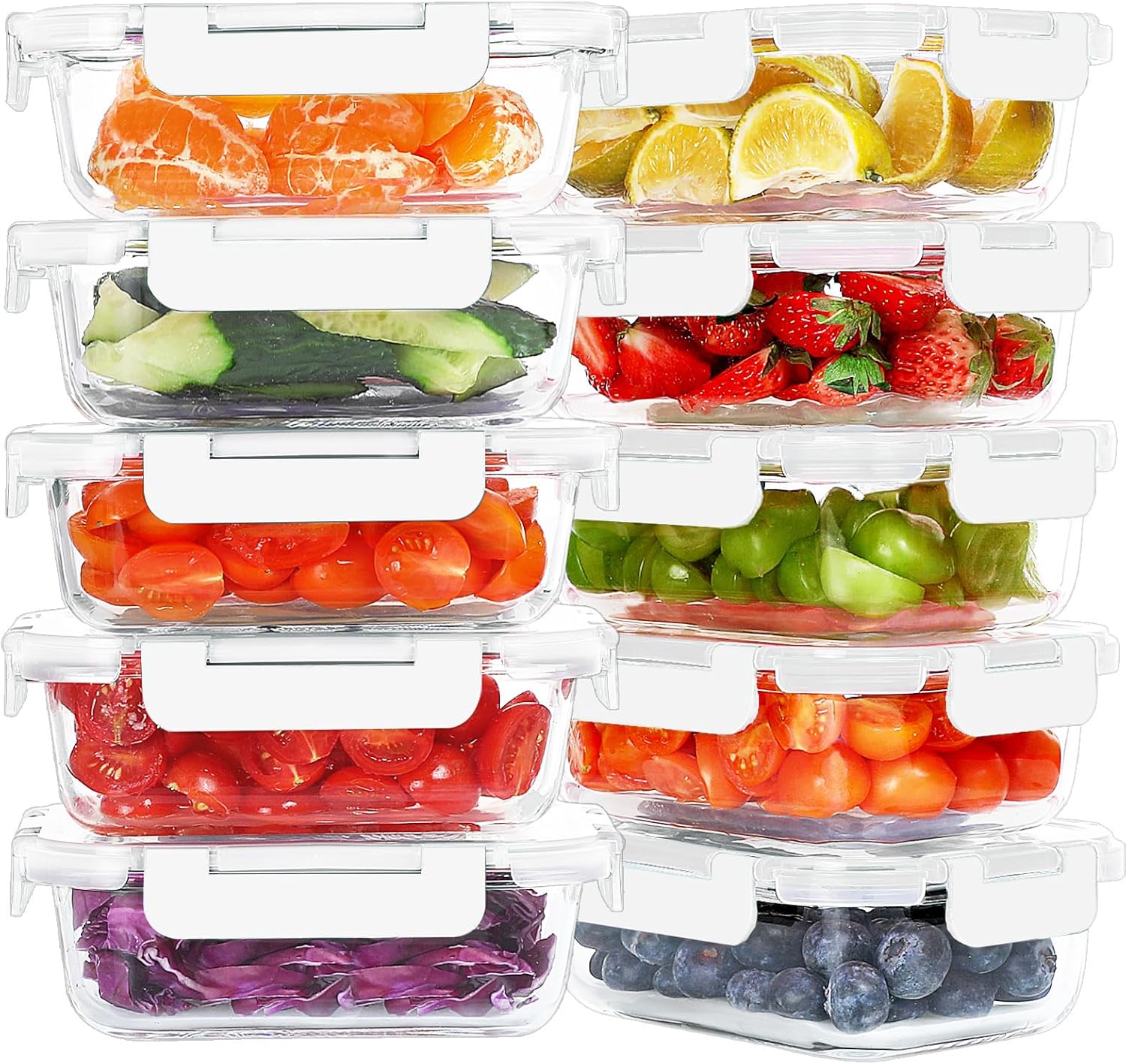 Thumbnail 6 de KOMUEE 22 oz Glass Meal Prep Containers 🍱