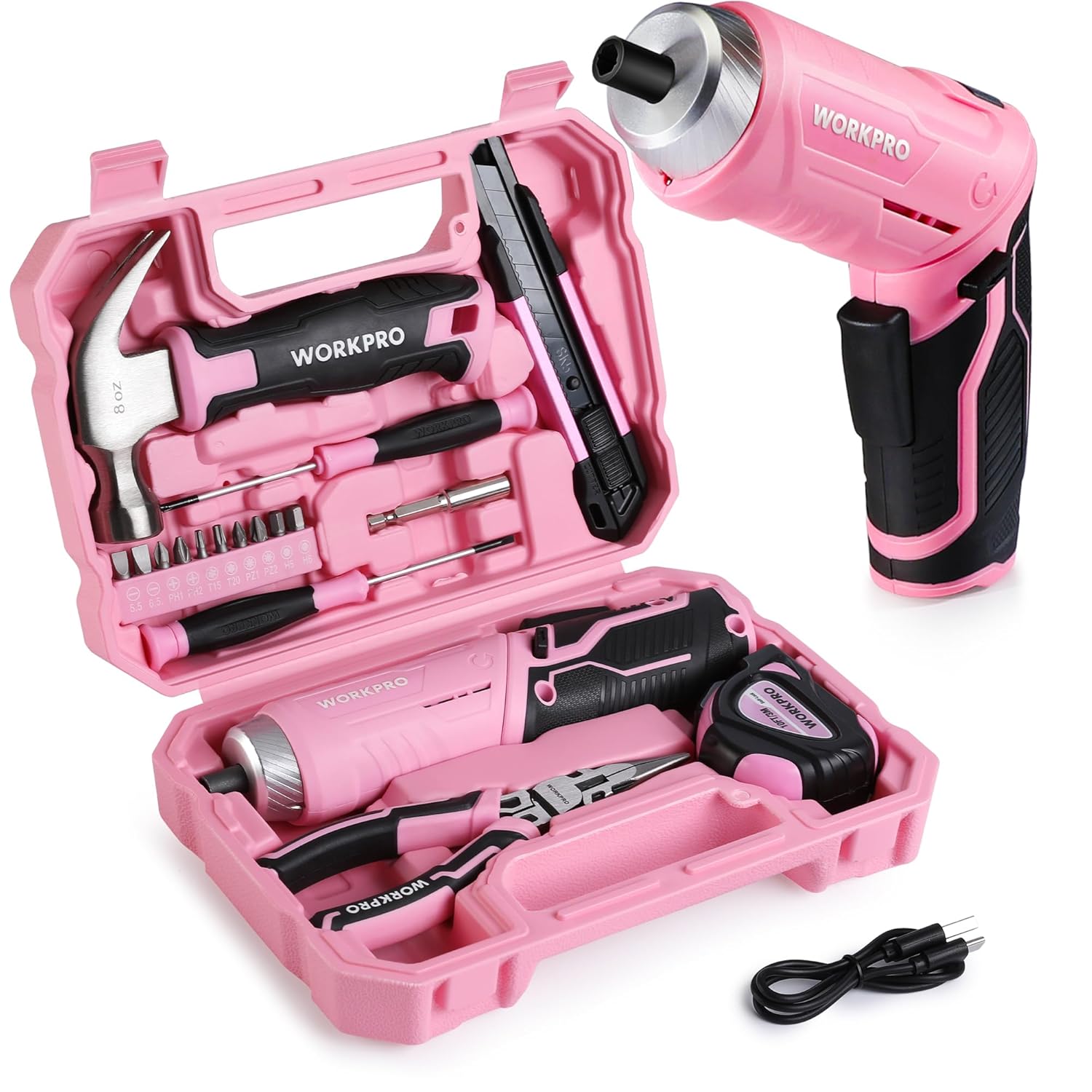 WORKPRO Set 18 set attrezzi 3,7V 🛠