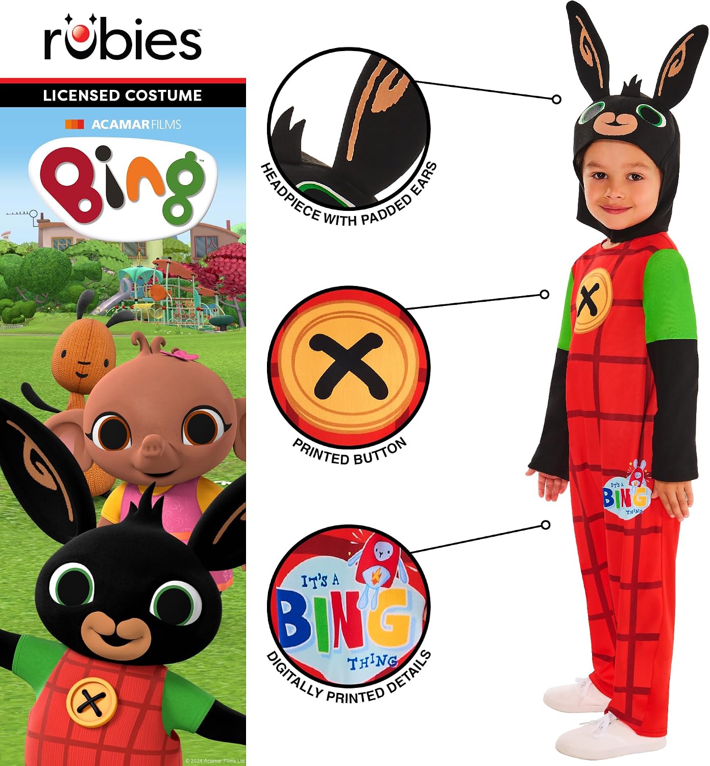 Detalle de Rubies Bing Classic Child Costume 3T
