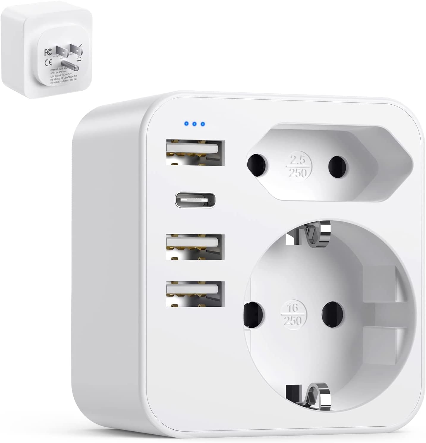 Detalle de 6-in-1 USA Reiseadapter