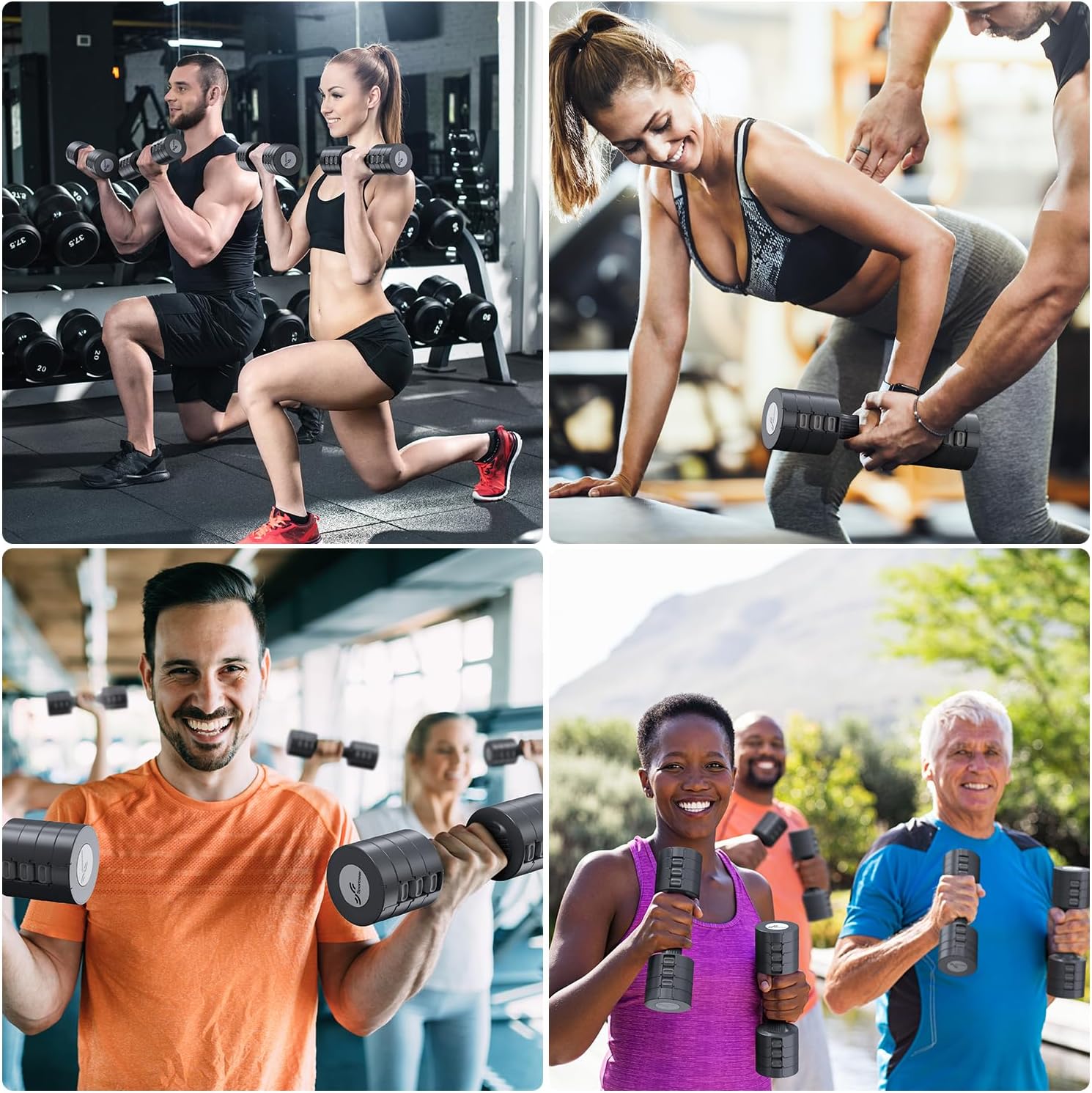 Thumbnail 5 de Sportneer Verstellbare Hanteln 1–2,5 kg 🏋️♀