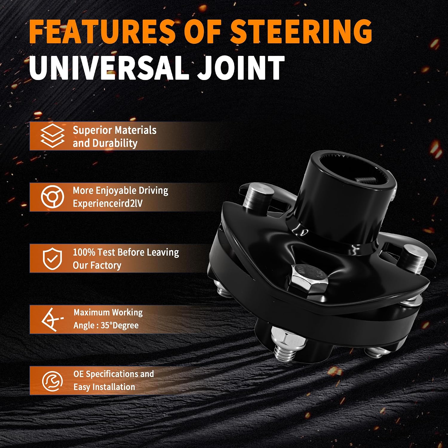 Detalle de Ovabeyna Steering Rag Joint Coupler 3/4"-30 Spline