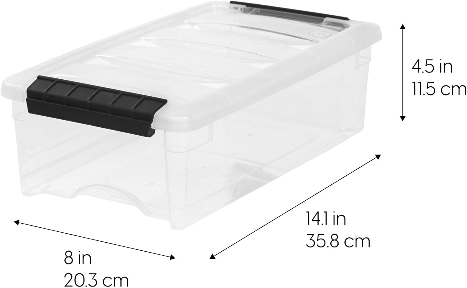 Detalle 2 de IRIS USA 6-Pack 6 Quart Storage Bins