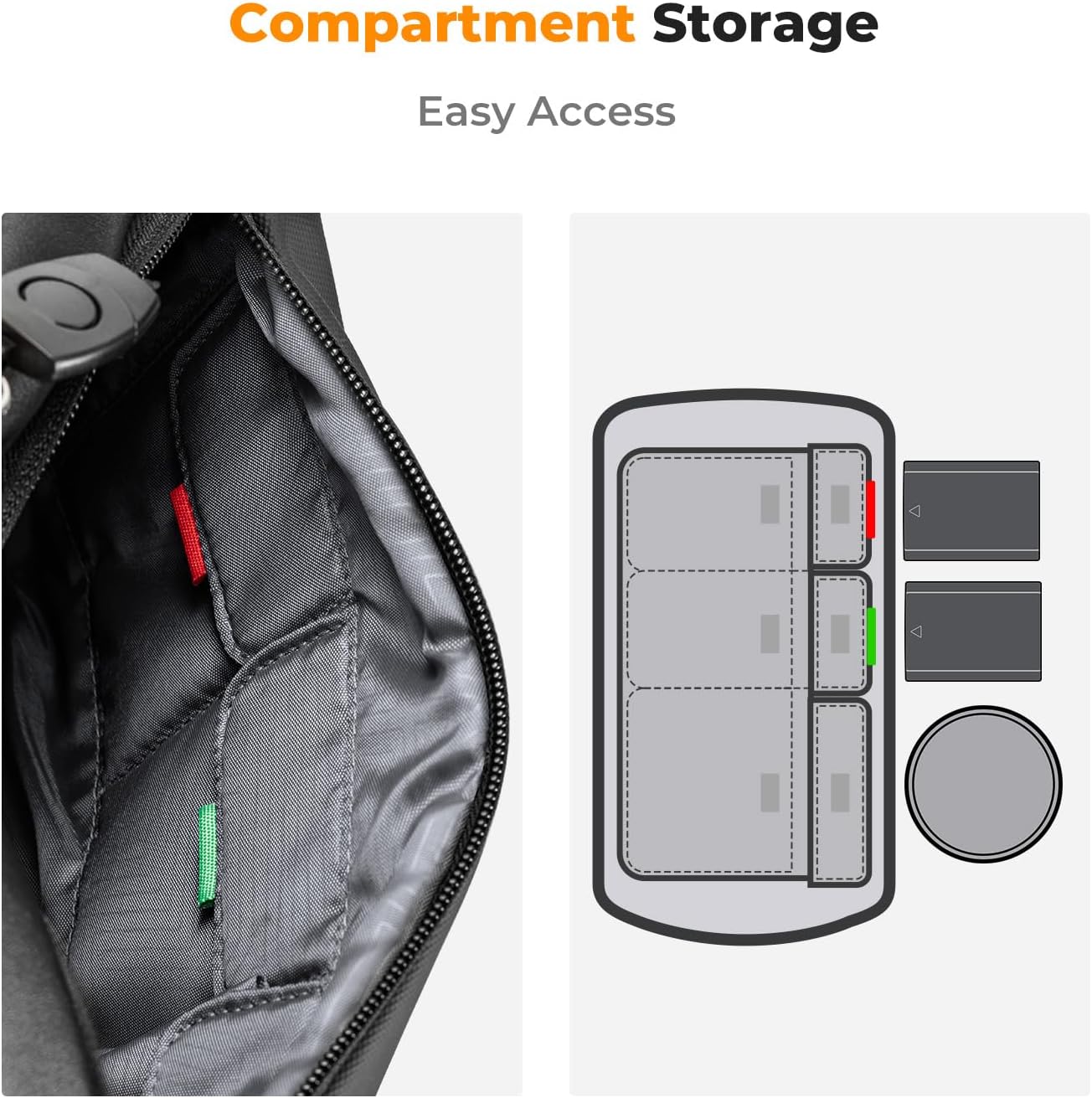 Thumbnail 3 de K&F Concept Camera Sling Bag for DSLR