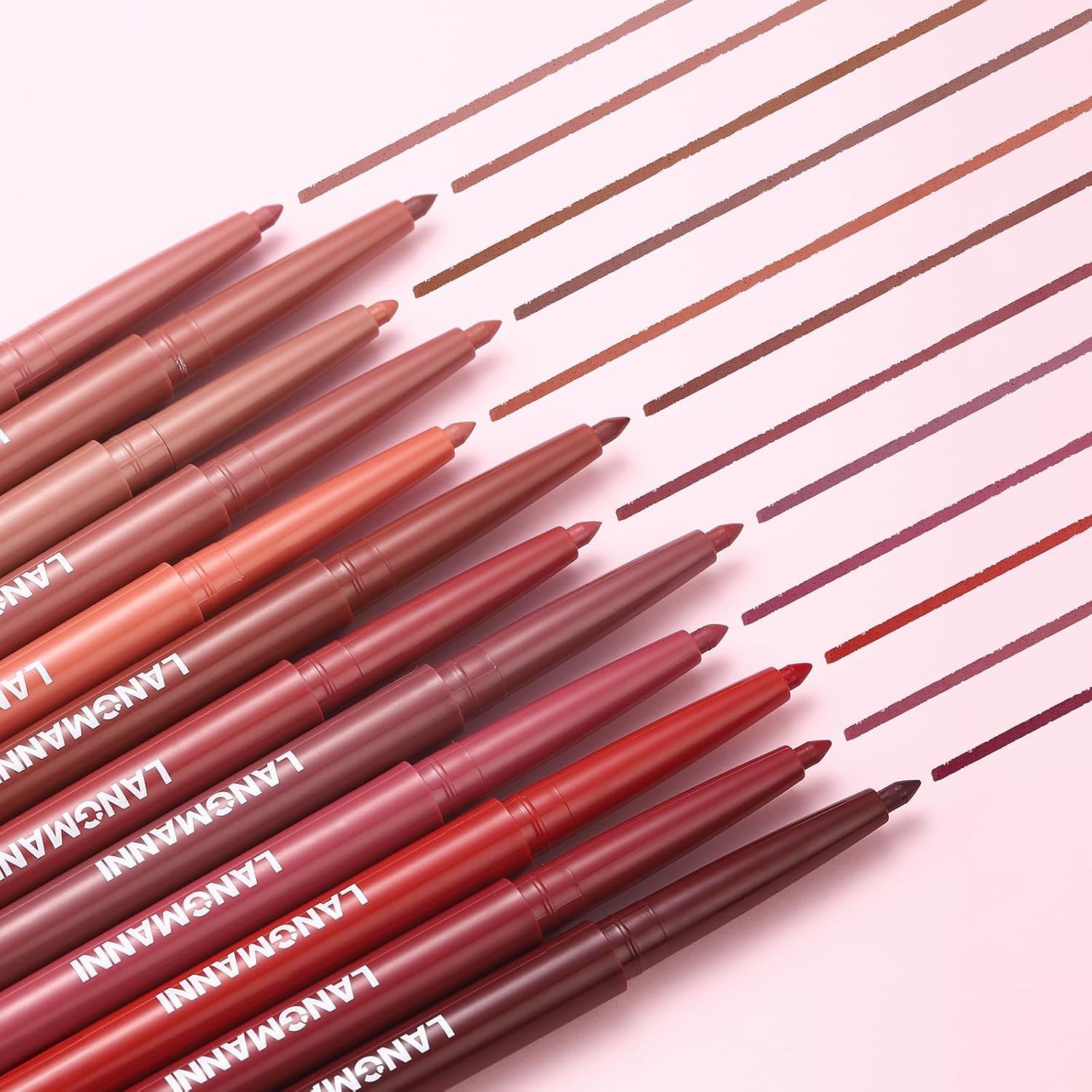 Thumbnail 6 de 12‑er Matte Lippenstift & Lipliner Set – Lang anhaltende, wasserfeste Nude-Töne (Set B)