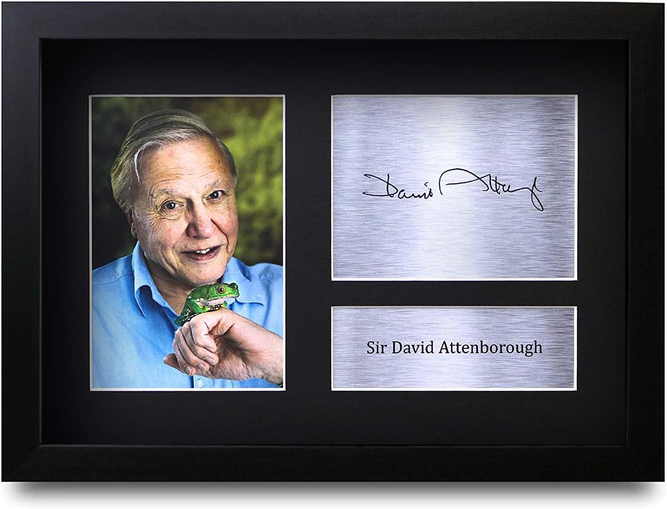 Thumbnail 6 de HWC Trading Sir David Attenborough FR A3 framed printed & signed autograph picture (330x445mm)
