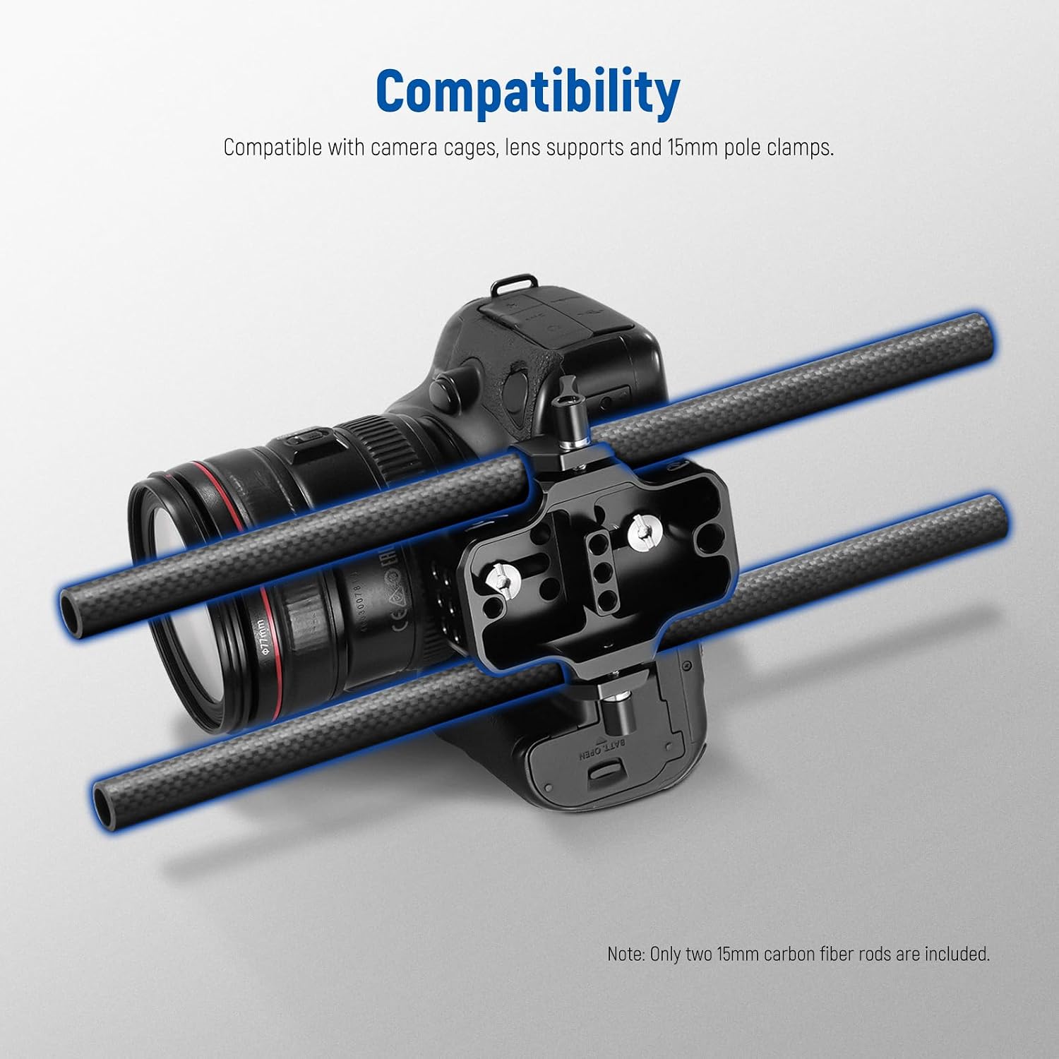 Thumbnail 4 de NEEWER 15 mm Carbon Fibre Extension Rods 30 cm