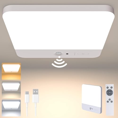 Imagen de GCCATE Motion Sensor Rechargeable LED Ceiling Light (7.3 in) en OfertitasTOP