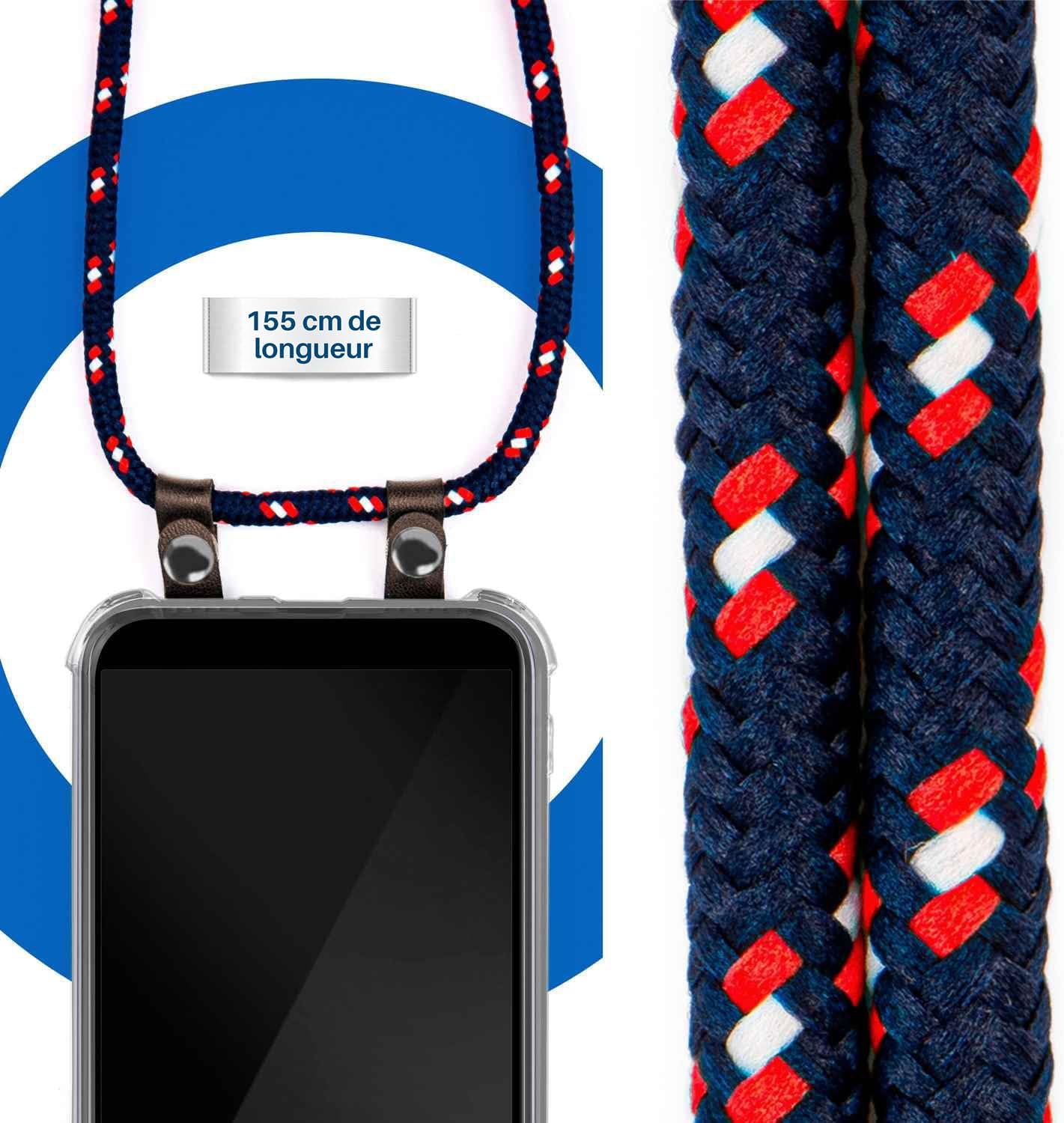 Thumbnail 2 de moex Chaîne de téléphone Portable compatible iPhone SE (2020) – Coque avec Sangle réglable en Bleu