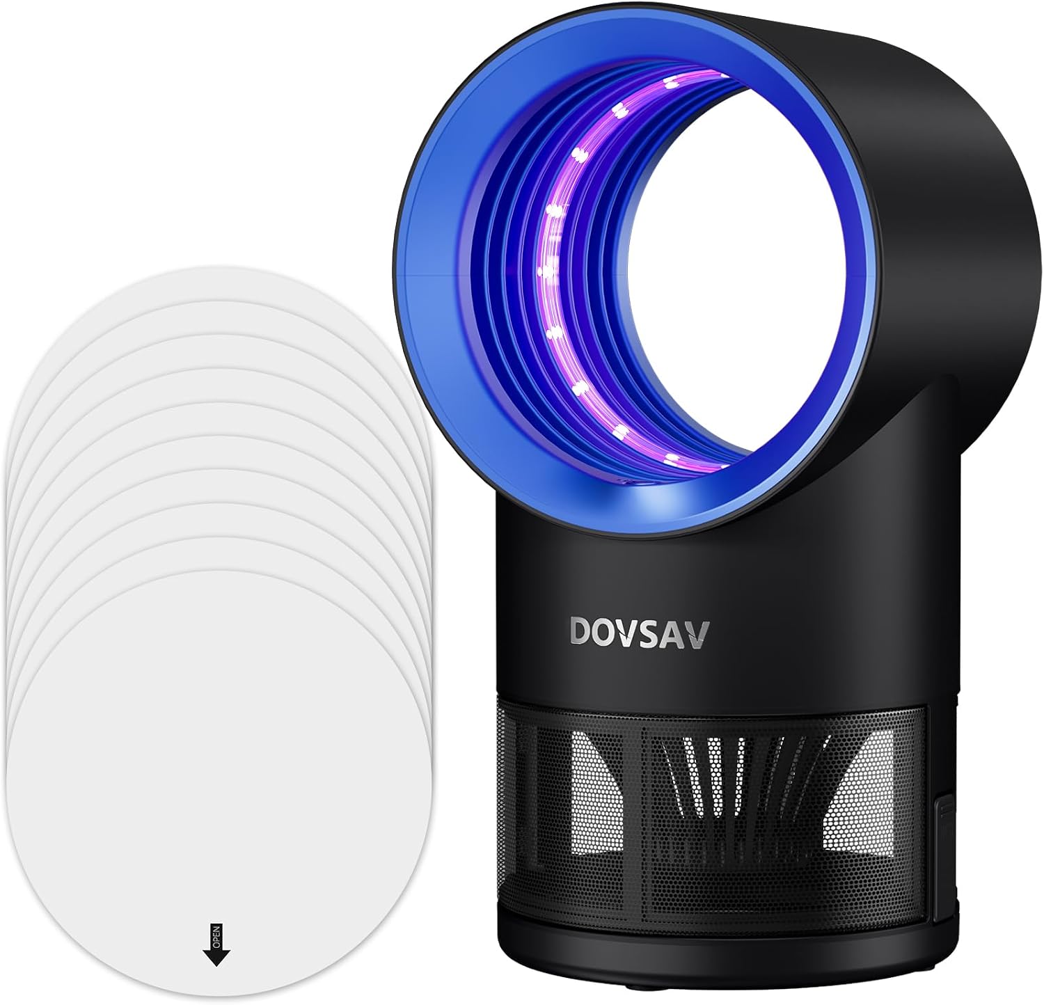 Detalle de DOVSAV 2605 Indoor Fruit Fly Trap with UV Light, Suction Fan & Timer