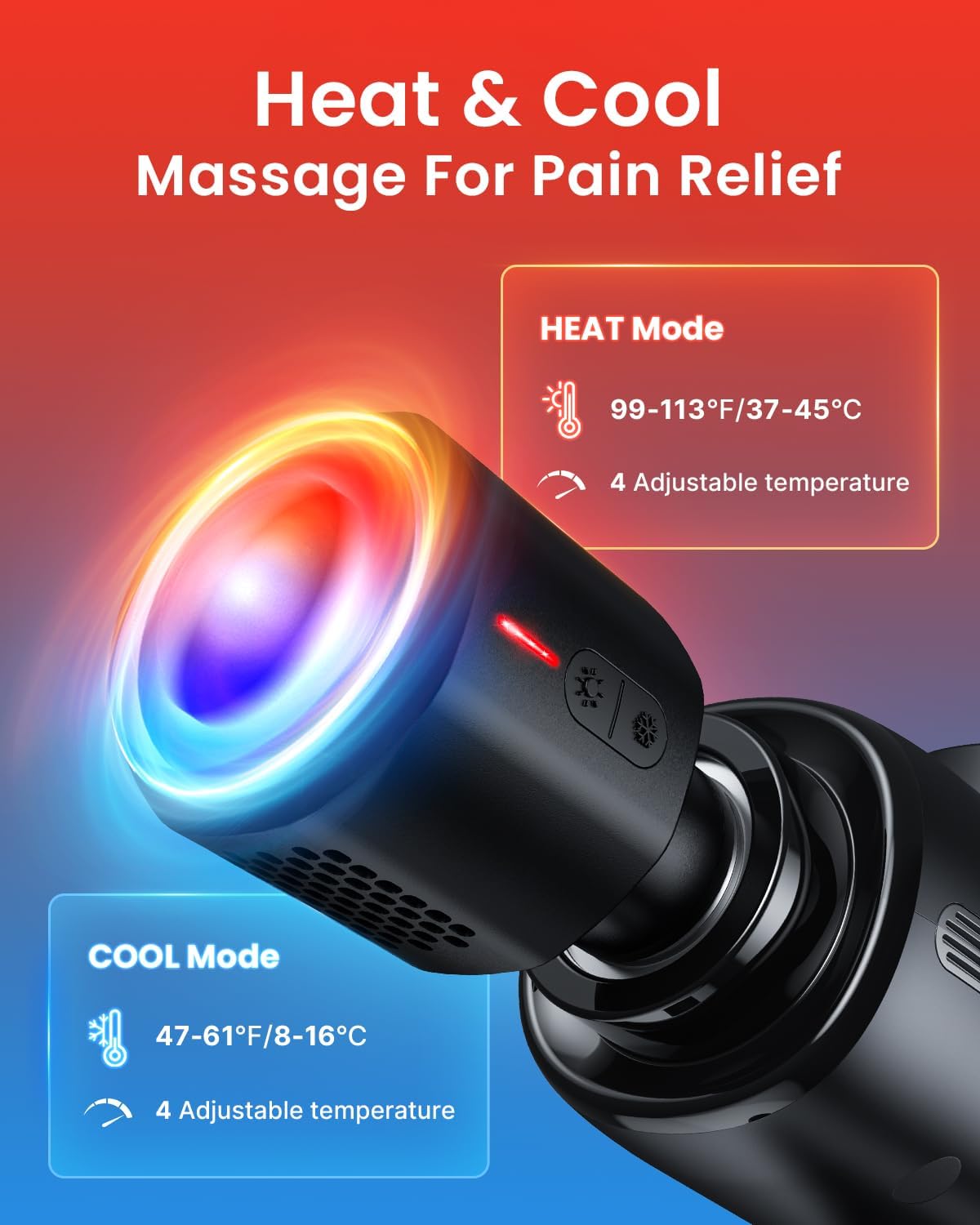Thumbnail 2 de RENPHO Thermacool Massagepistole mit Wärme und Kälte, 2-in-1 Muskelmassage