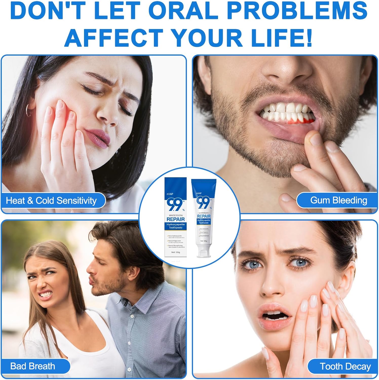Thumbnail 6 de Generisch Hydroxylapatit Zahnpasta ohne Fluorid – Fresh Breath (2er-Pack) für empfindliche Zähne