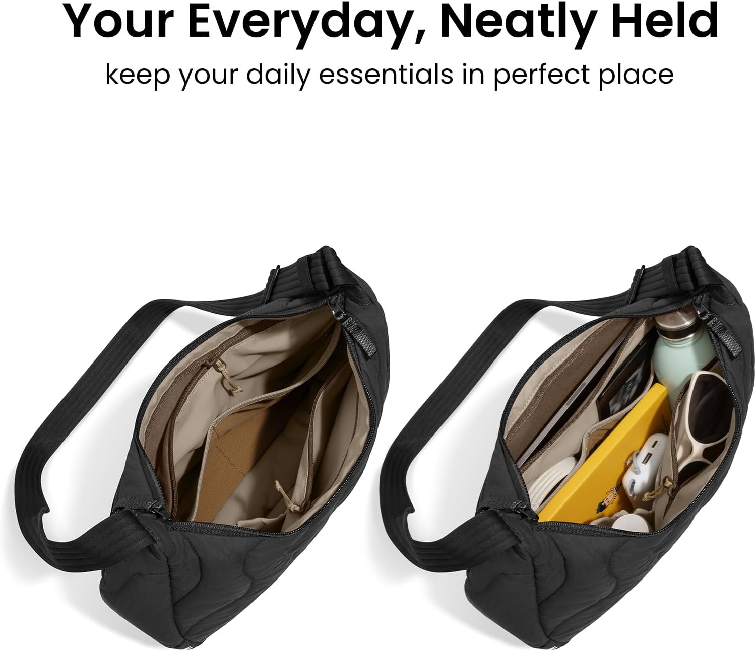 Detalle 2 de tomtoc 9L Puffy Sling Backpack: Lightweight Crossbody with Soft Device Protection