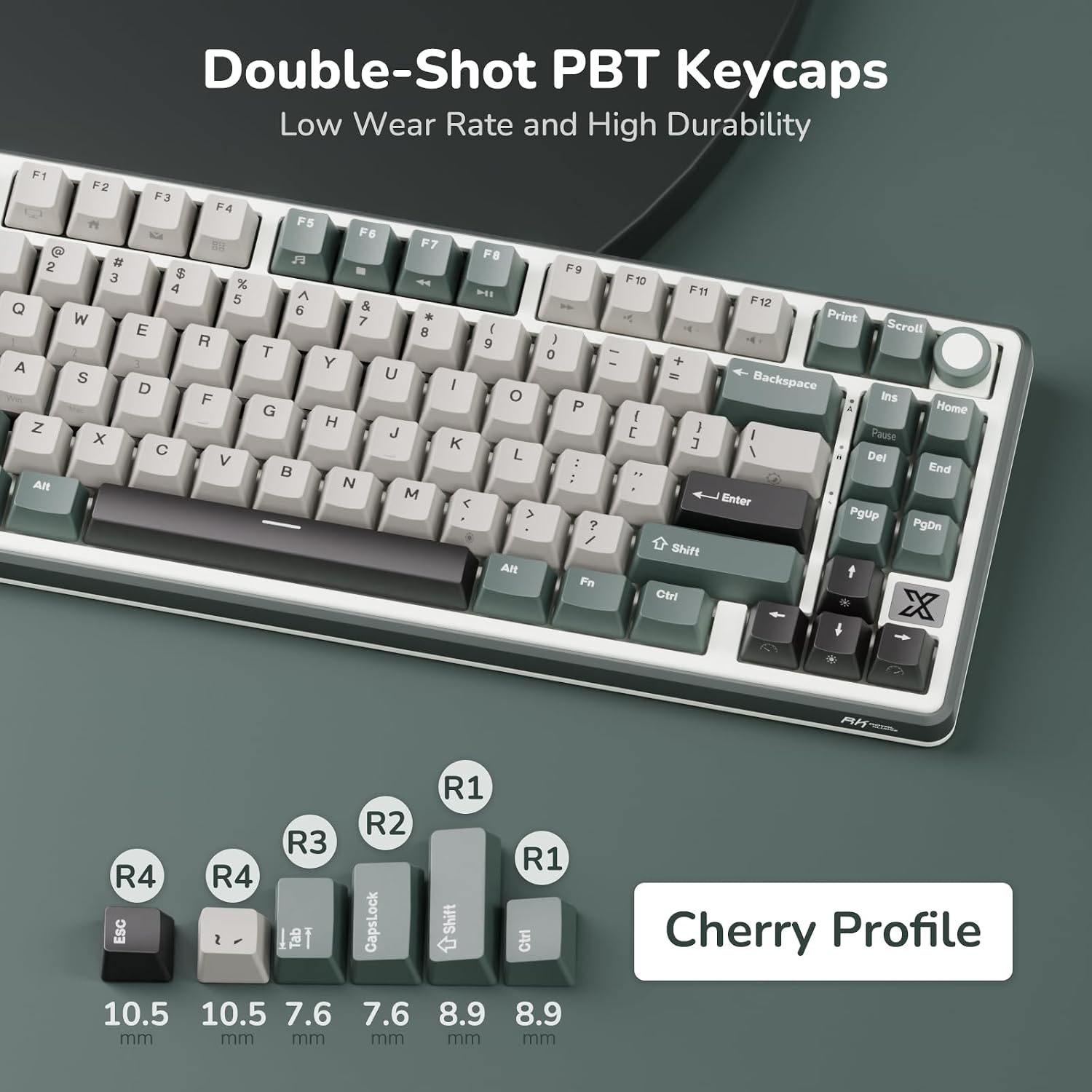 Thumbnail 6 de RK ROYAL KLUDGE X87 Gasket Mechanical Keyboard — 75% Wireless, X-Plate Touch, and Volume Knob