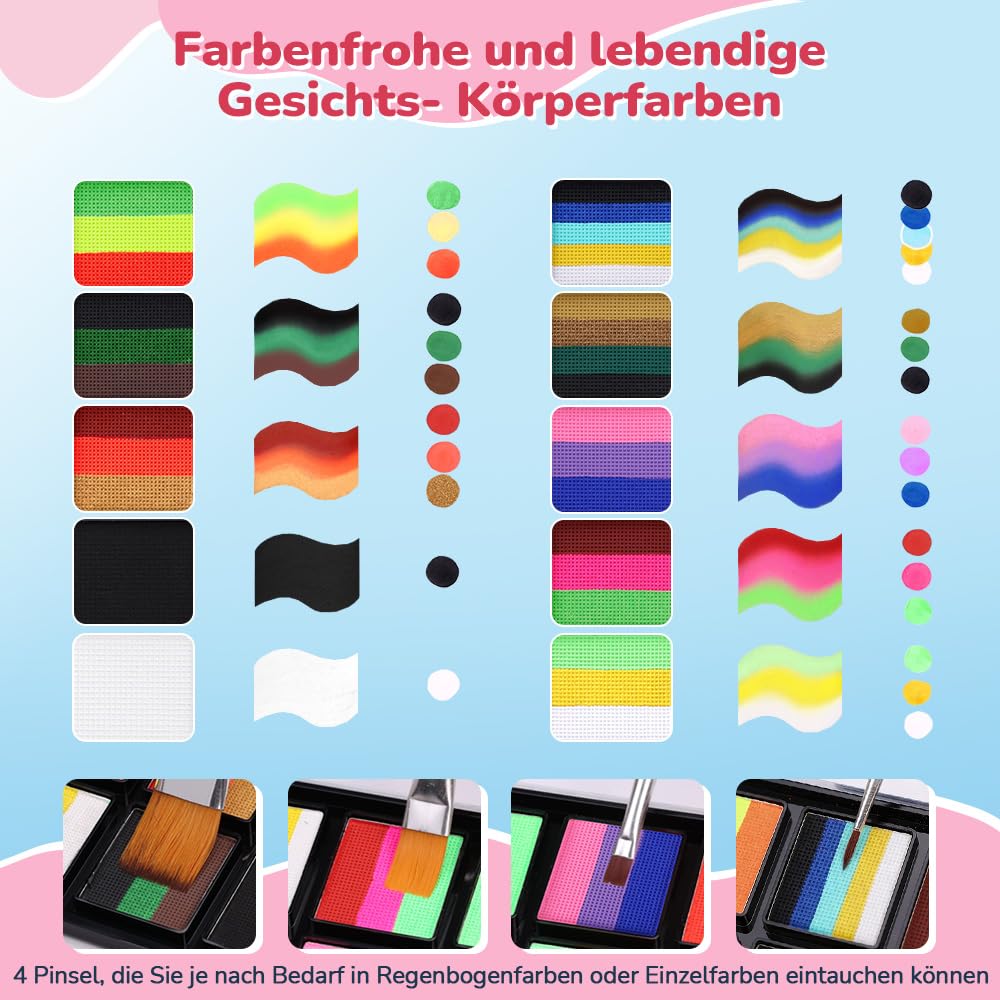 Thumbnail 3 de Janolia Gesichtsfarbe 8 Farben Kinderschminke 🎭