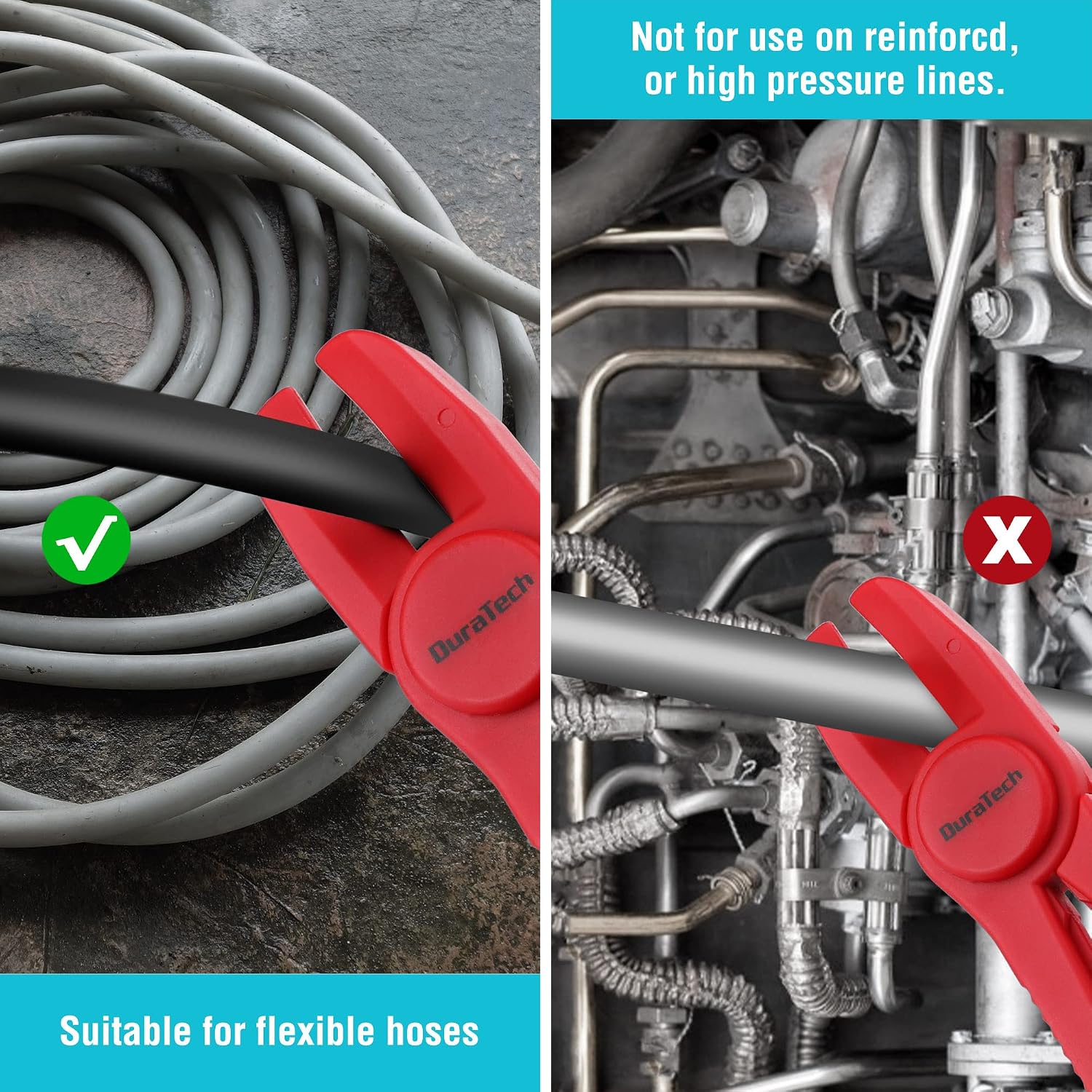 Detalle 2 de DURATECH Pinces à durite 6 pièces : colliers de serrage pour tuyaux flexibles (3 tailles)