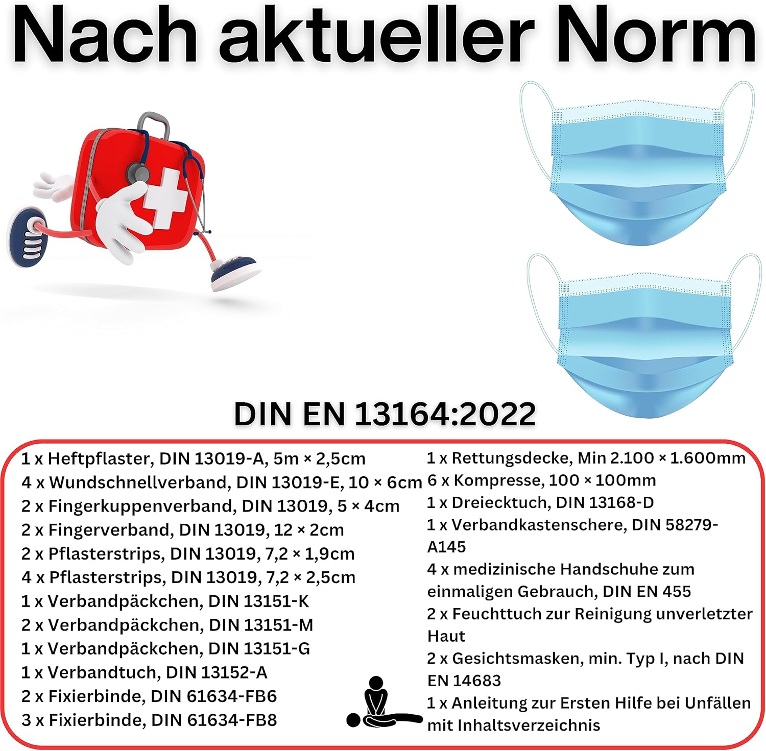 Thumbnail 2 de PETEX 43930012 Verbandtasche DIN 13164